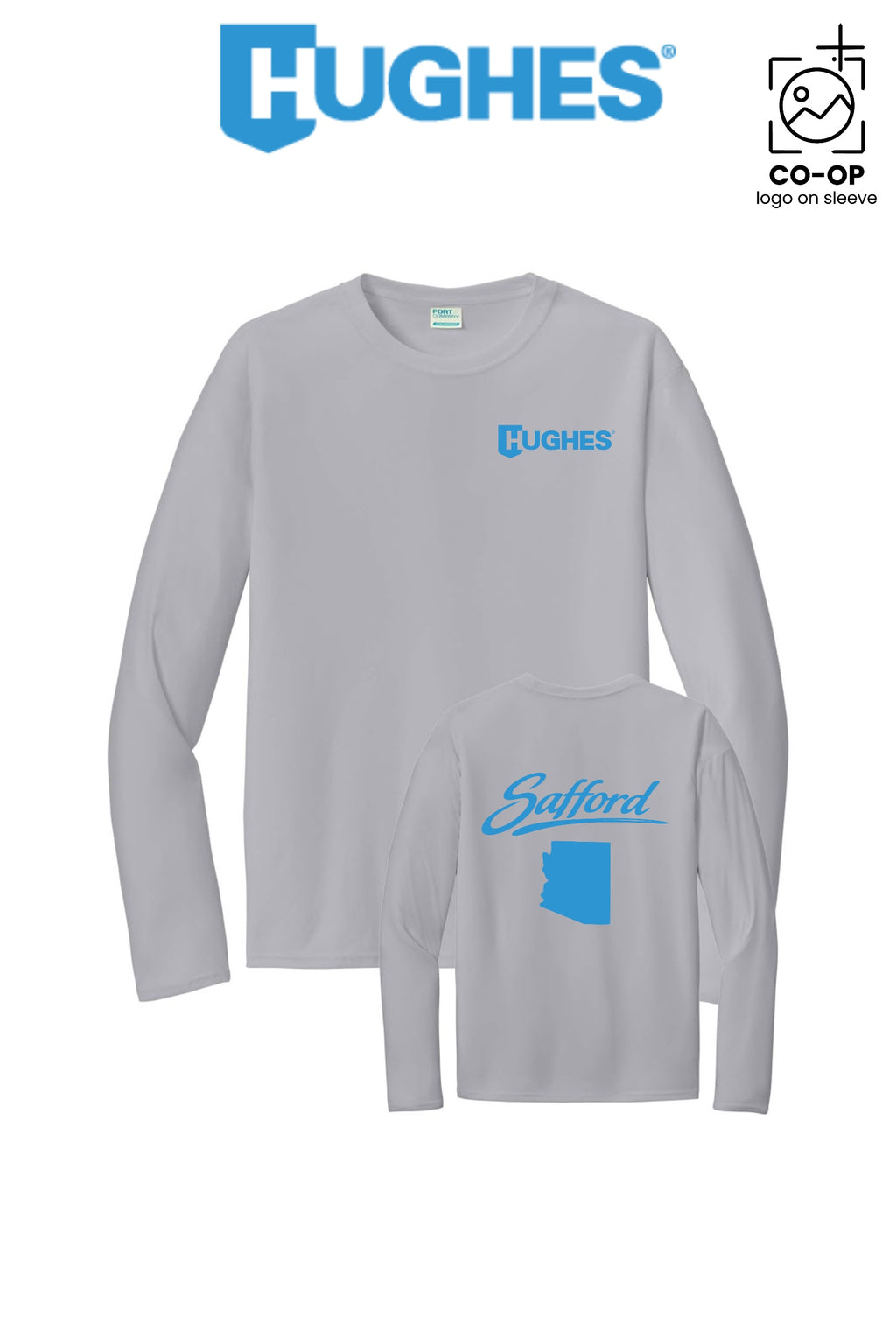Port & Co™ Performance UPF 50 Long Sleeve - HUGHES SUPPLY - SAFFORD