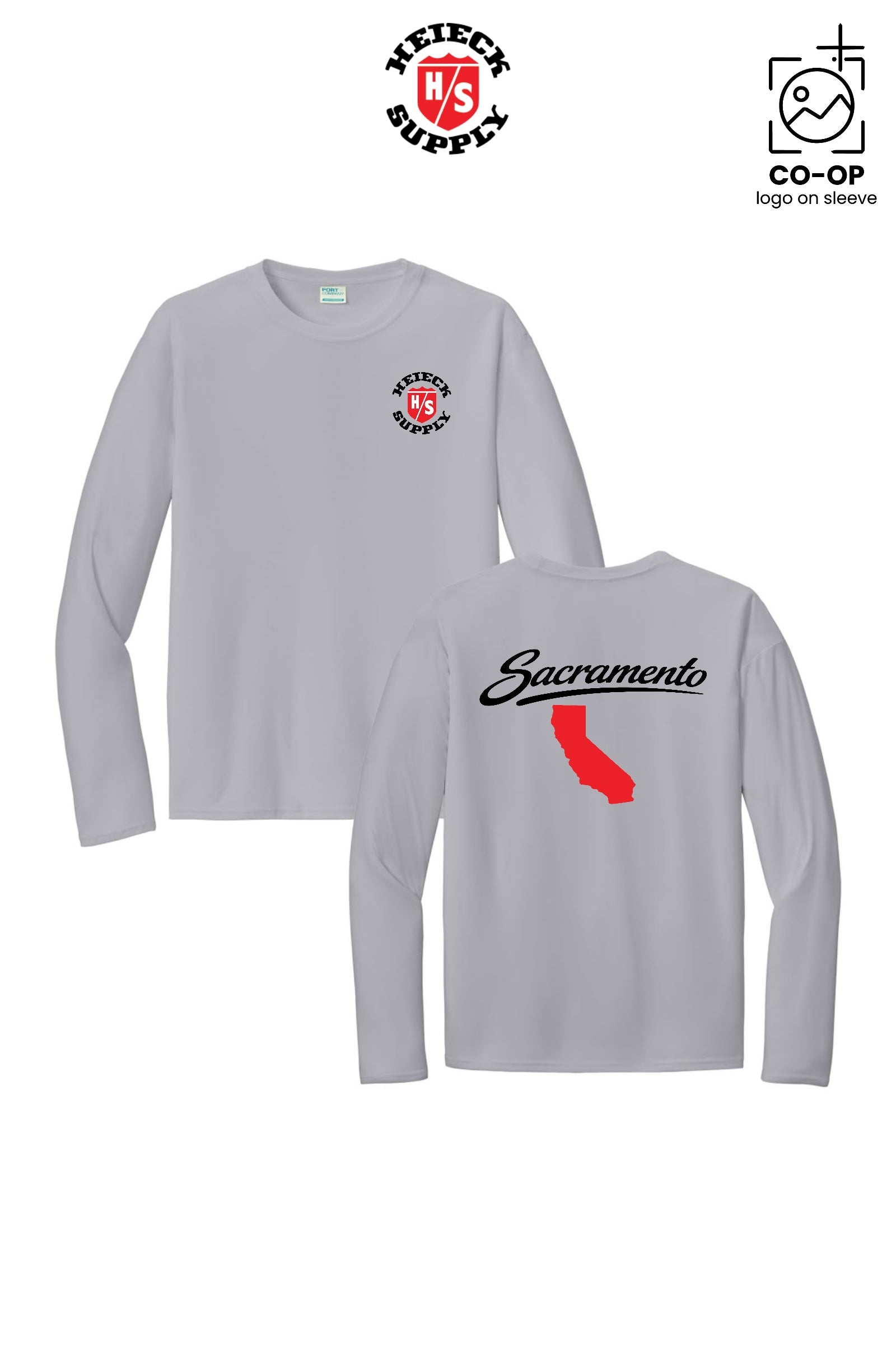 Port & Co™ Performance UPF 50 Long Sleeve - HEIECK SUPPLY - SACRAMENTO