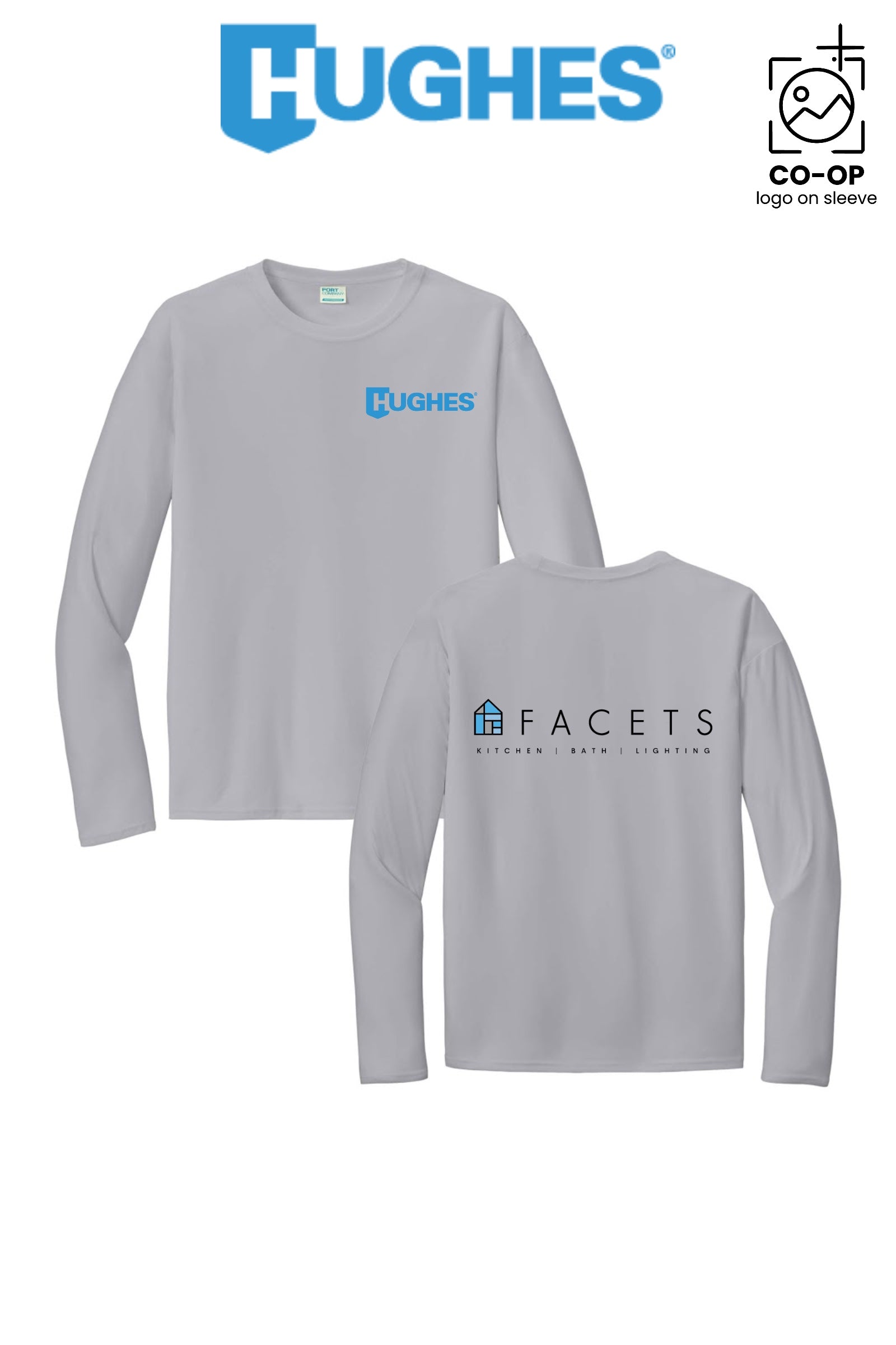 Port & Co™ Performance UPF 50 Long Sleeve - HUGHES SUPPLY - HUNTERSVILLE