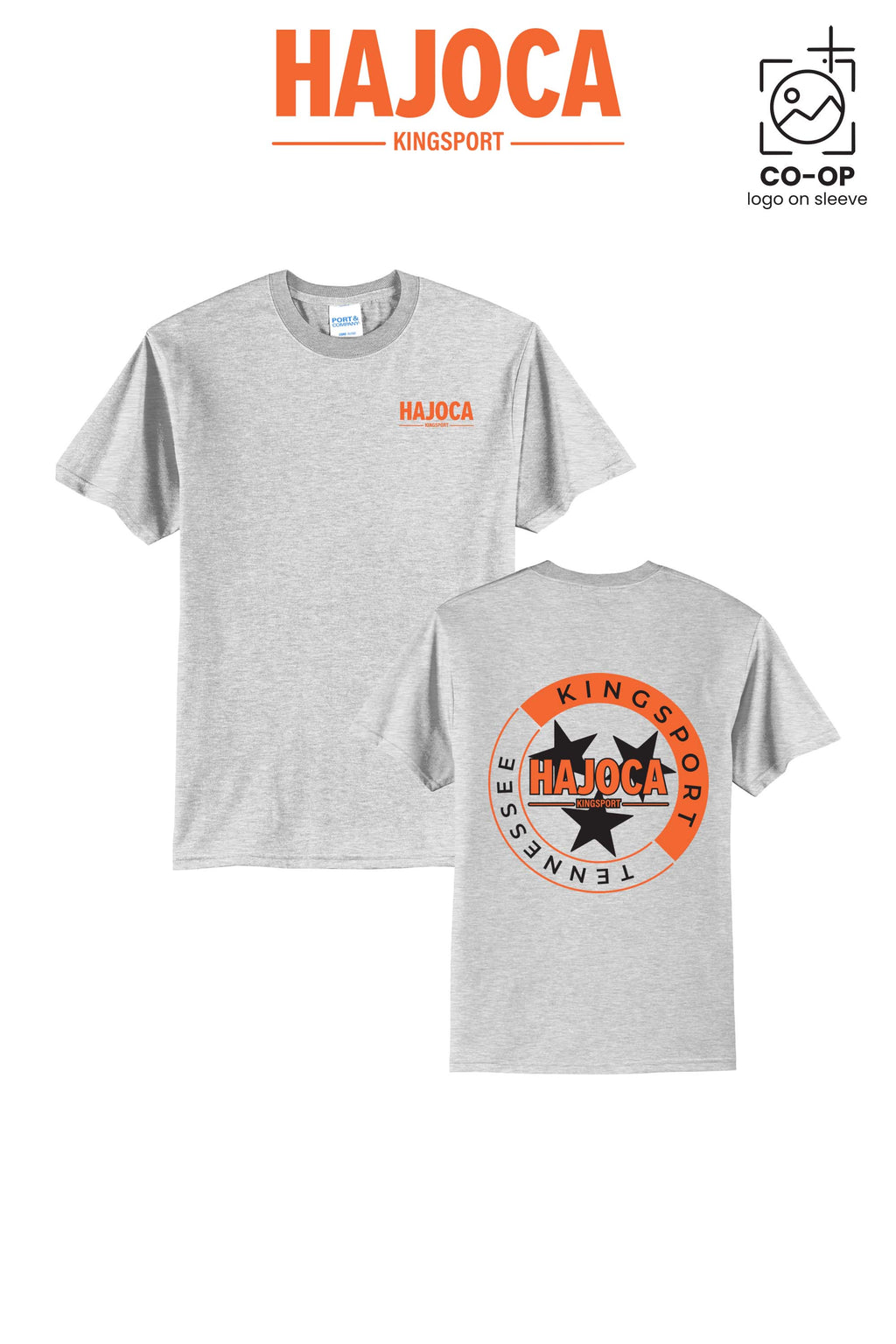 Port & Co™ Core Blend Tee - HAJOCA - KINGSPORT (Back Print)