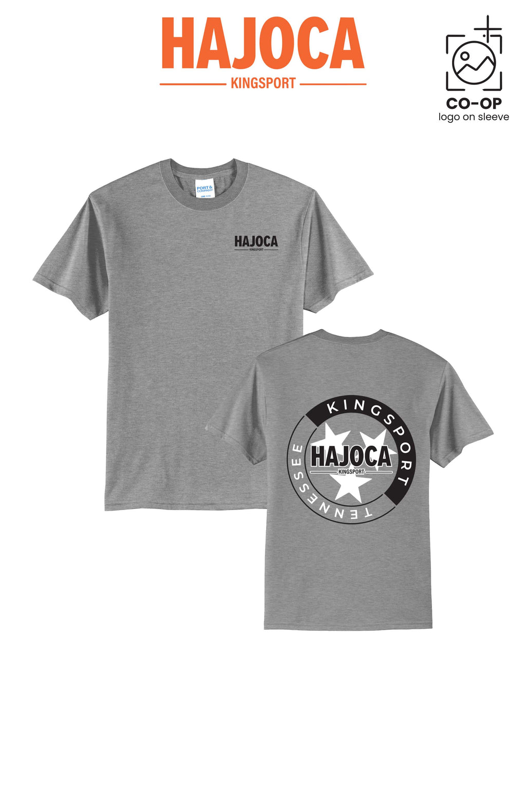 Port & Co™ Core Blend Tee - HAJOCA - KINGSPORT (Back Print)