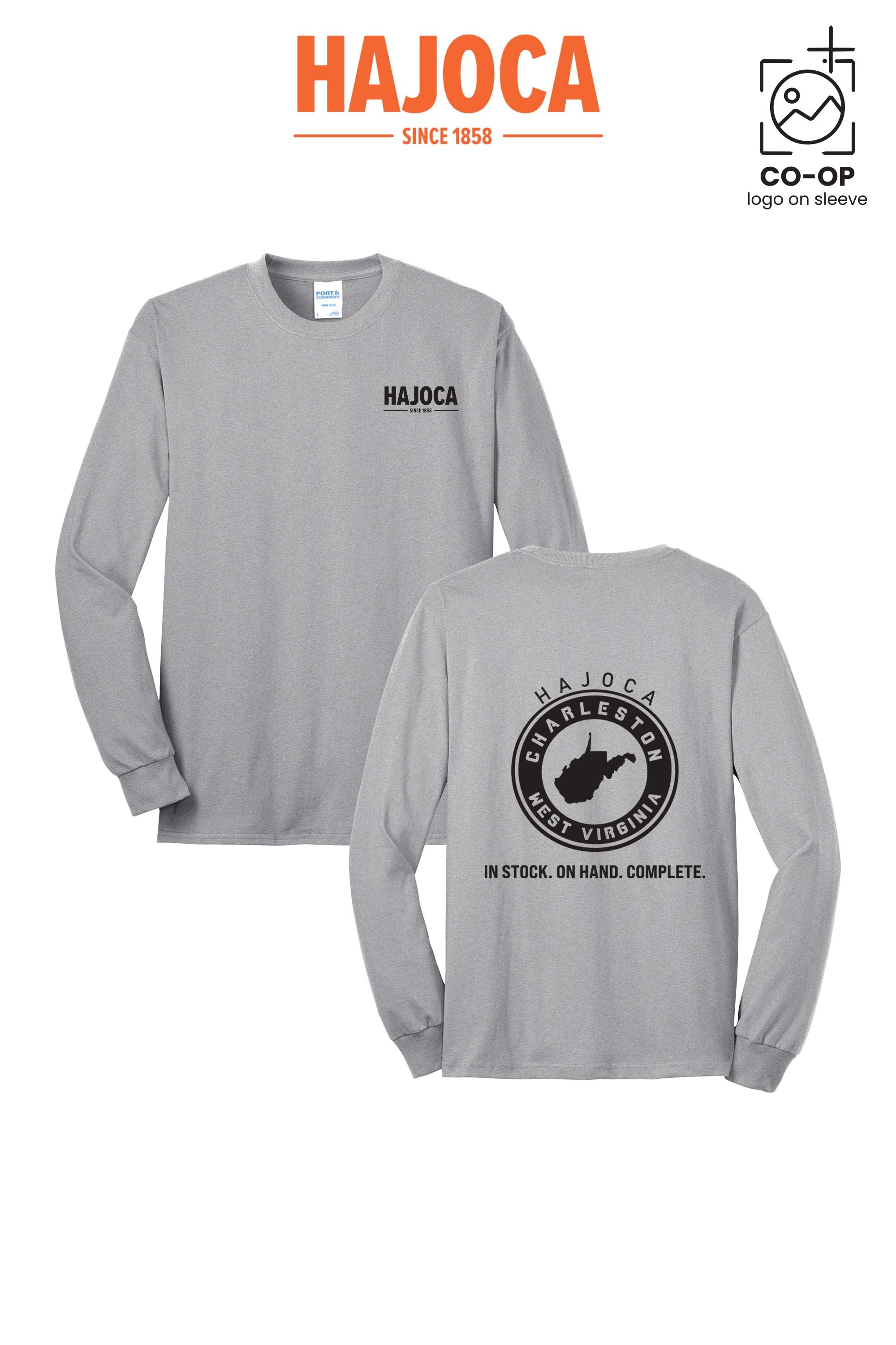 Port & Co™ Long Sleeve Core Blend Tee - HAJOCA - CHARLESTON