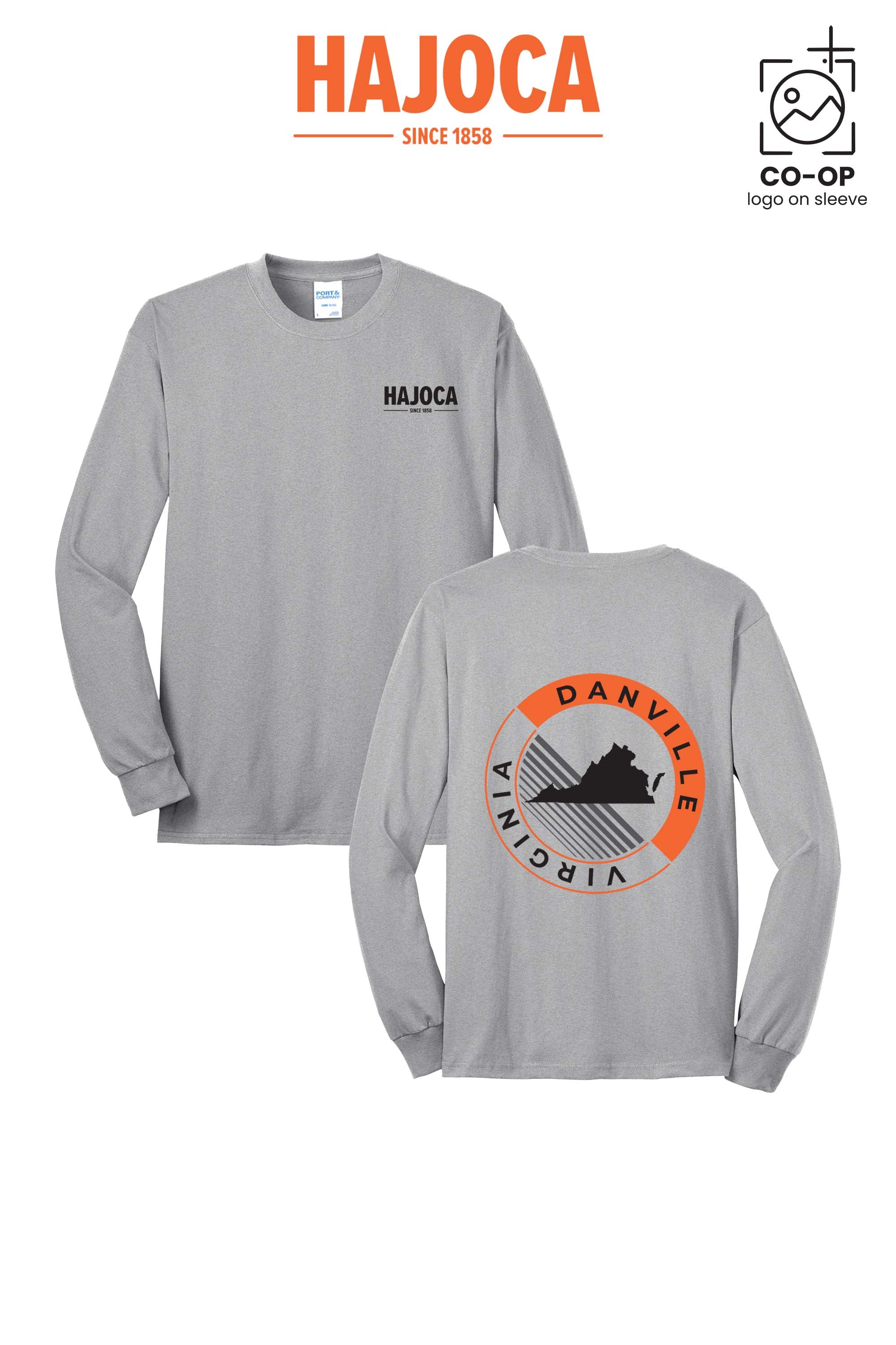 Port & Co™ Long Sleeve Core Blend Tee - HAJOCA - DANVILLE