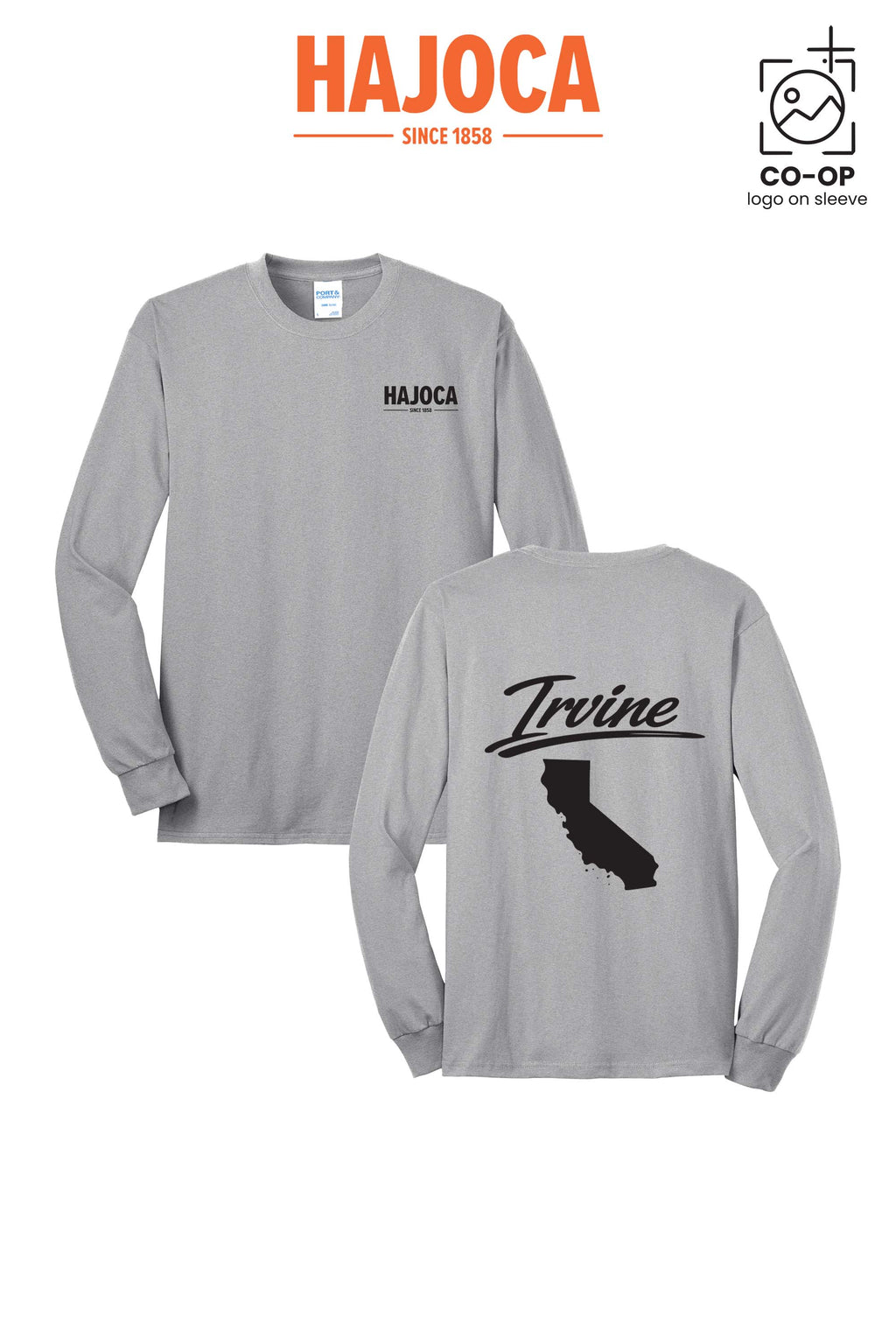 Port & Co™ Long Sleeve Core Blend Tee - HAJOCA - IRVINE