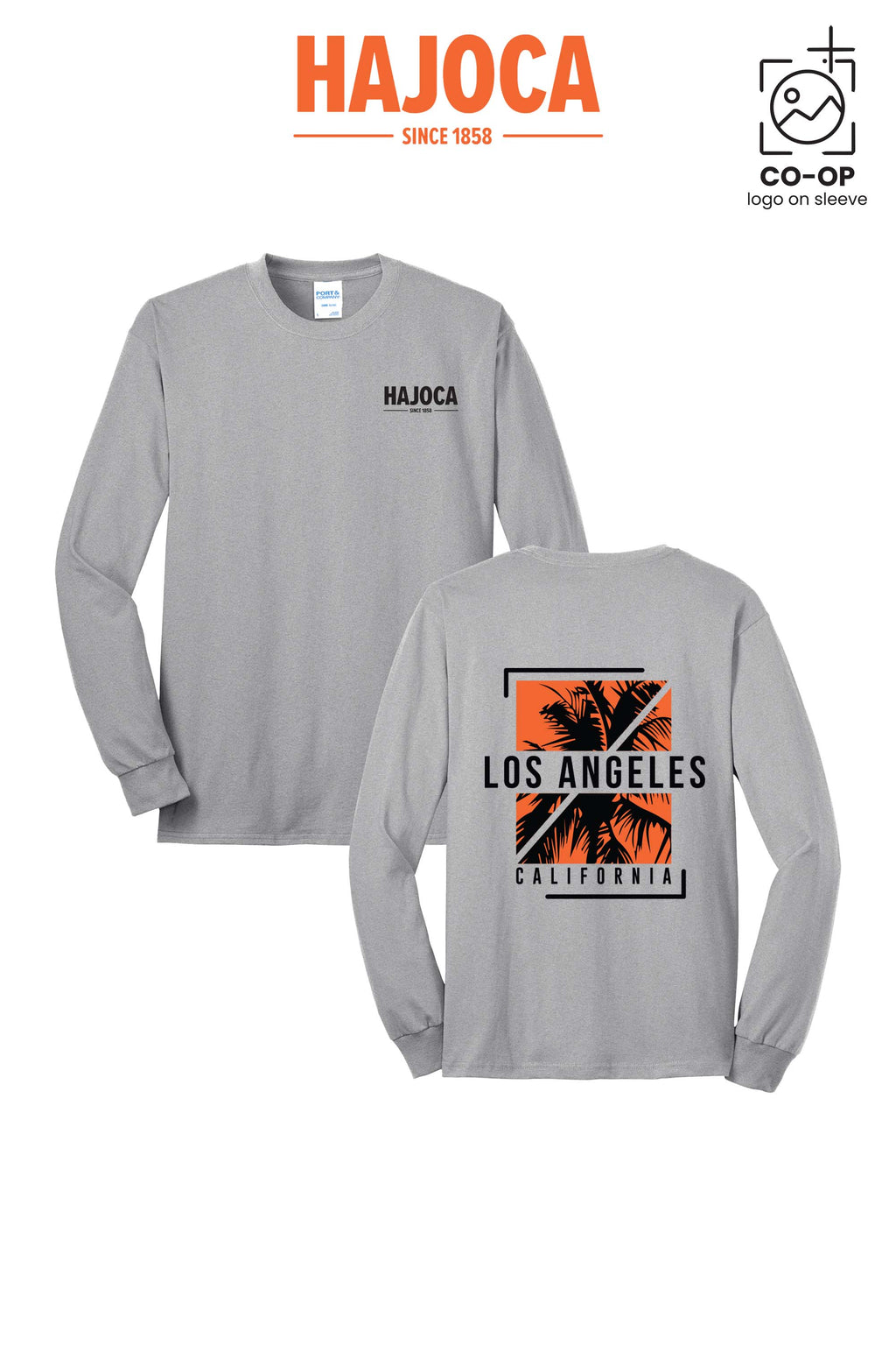 Port & Co™ Long Sleeve Core Blend Tee - HAJOCA - LOS ANGELES