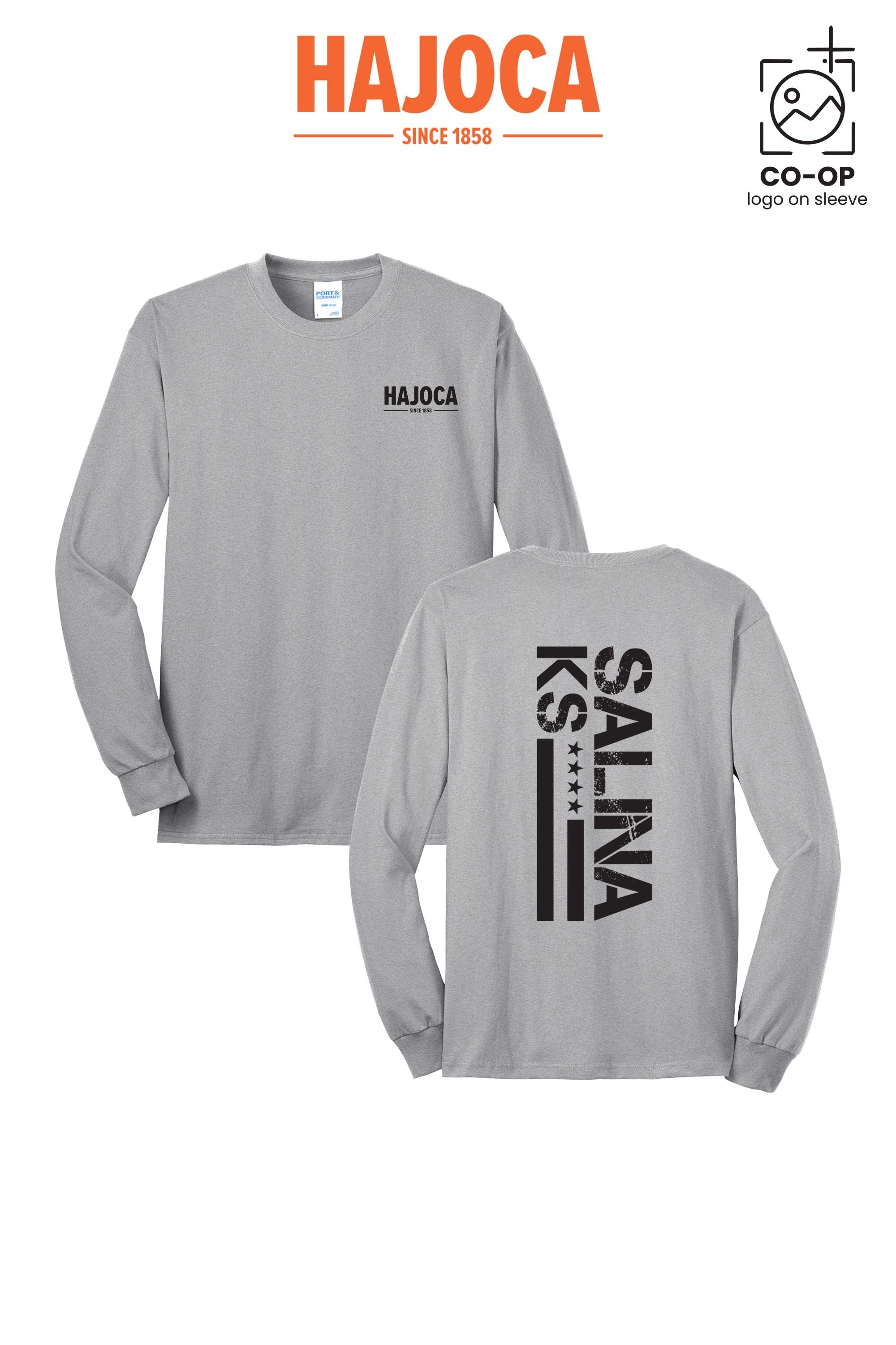 Port & Co™ Long Sleeve Core Blend Tee - HAJOCA - SALINA