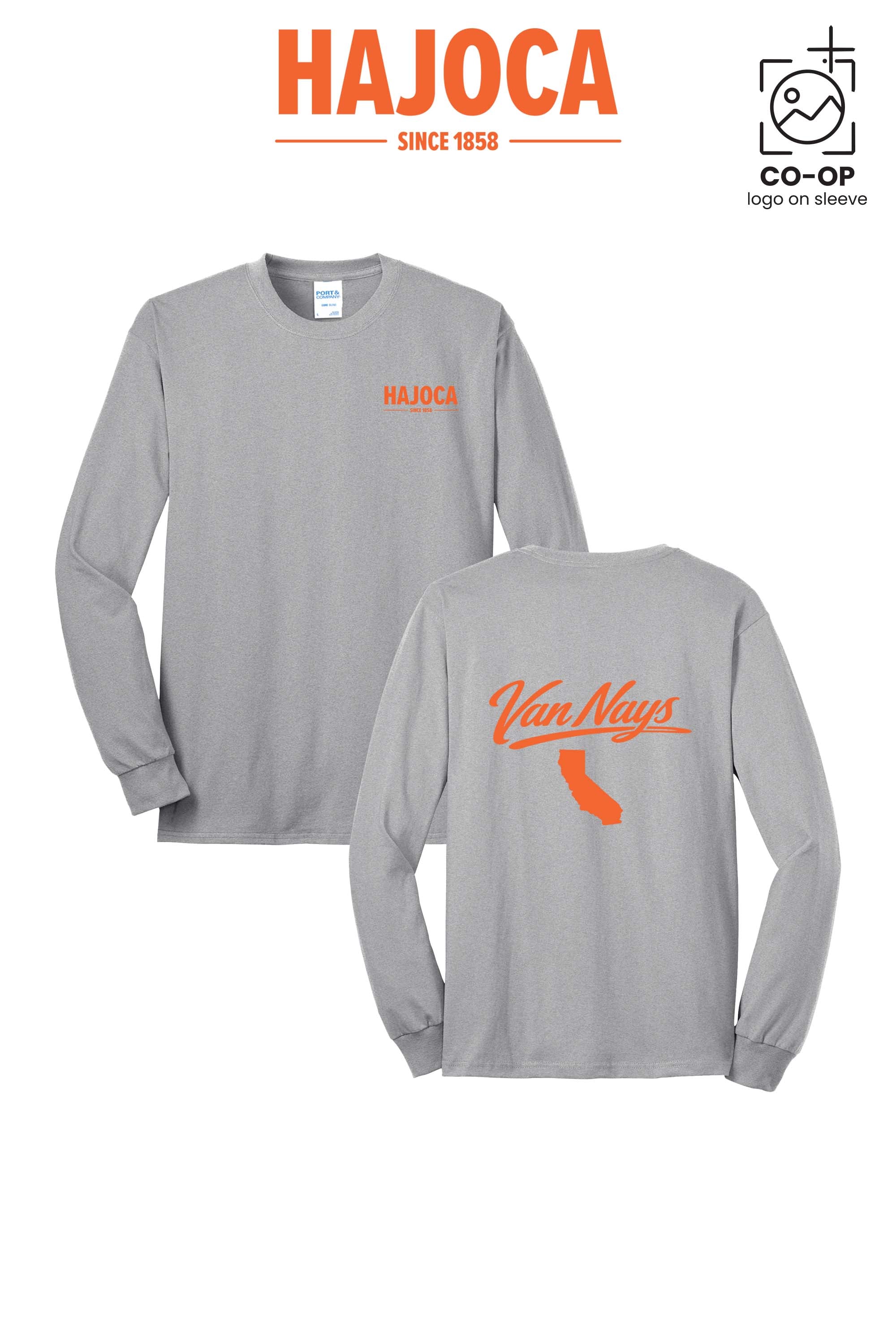 Port & Co™ Long Sleeve Core Blend Tee - HAJOCA - VAN NUYS