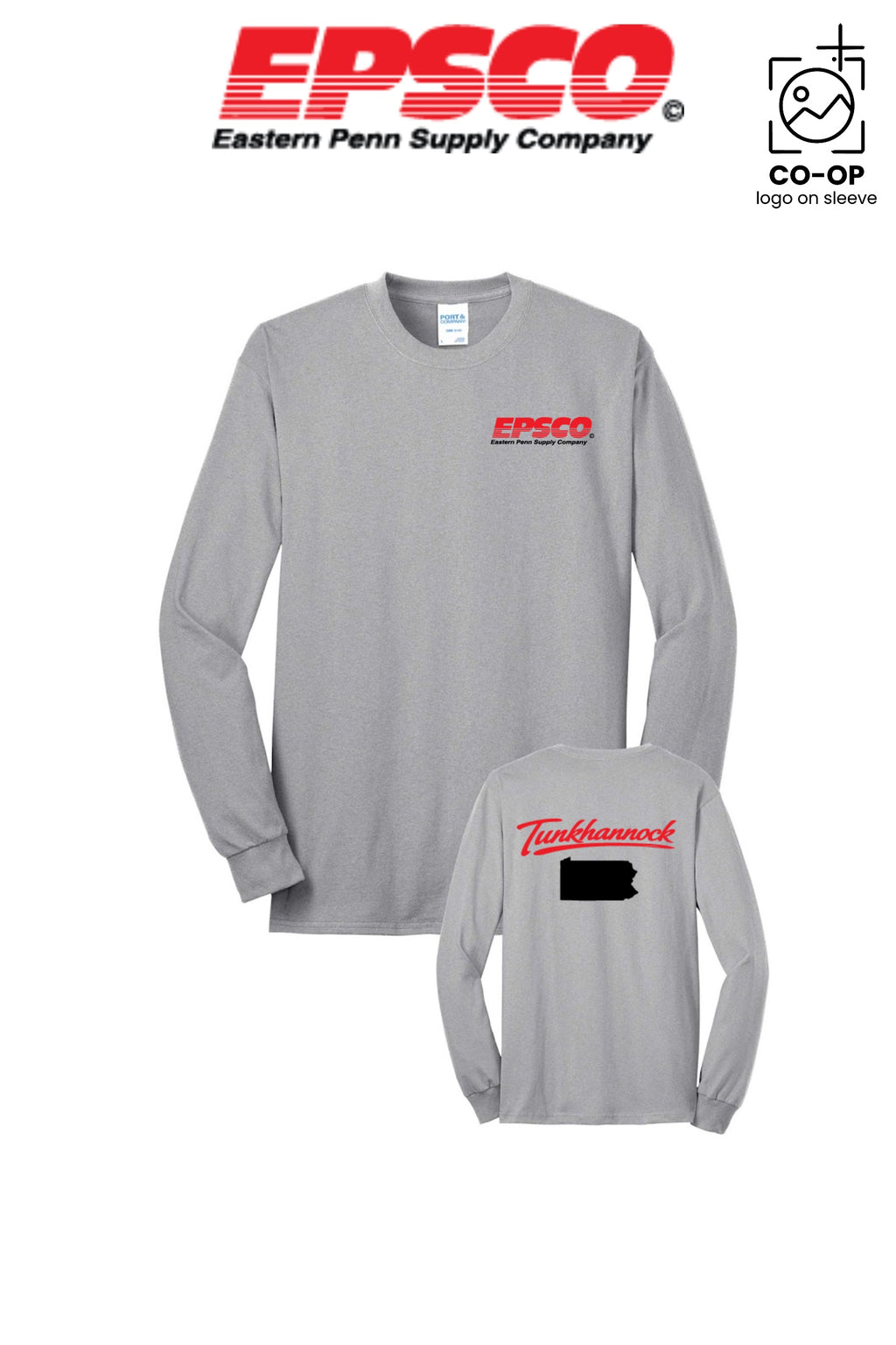 Port & Co™ Long Sleeve Core Blend Tee - EPSCO - TUNKHANNOCK