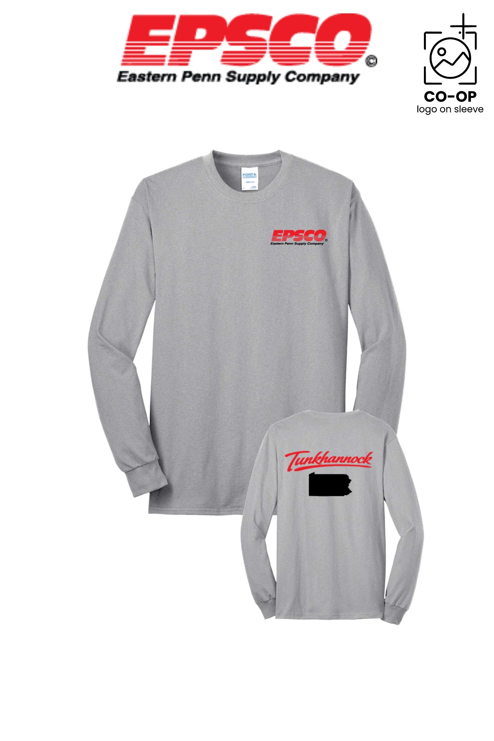 Port & Co™ Long Sleeve Core Blend Tee - EPSCO - TUNKHANNOCK