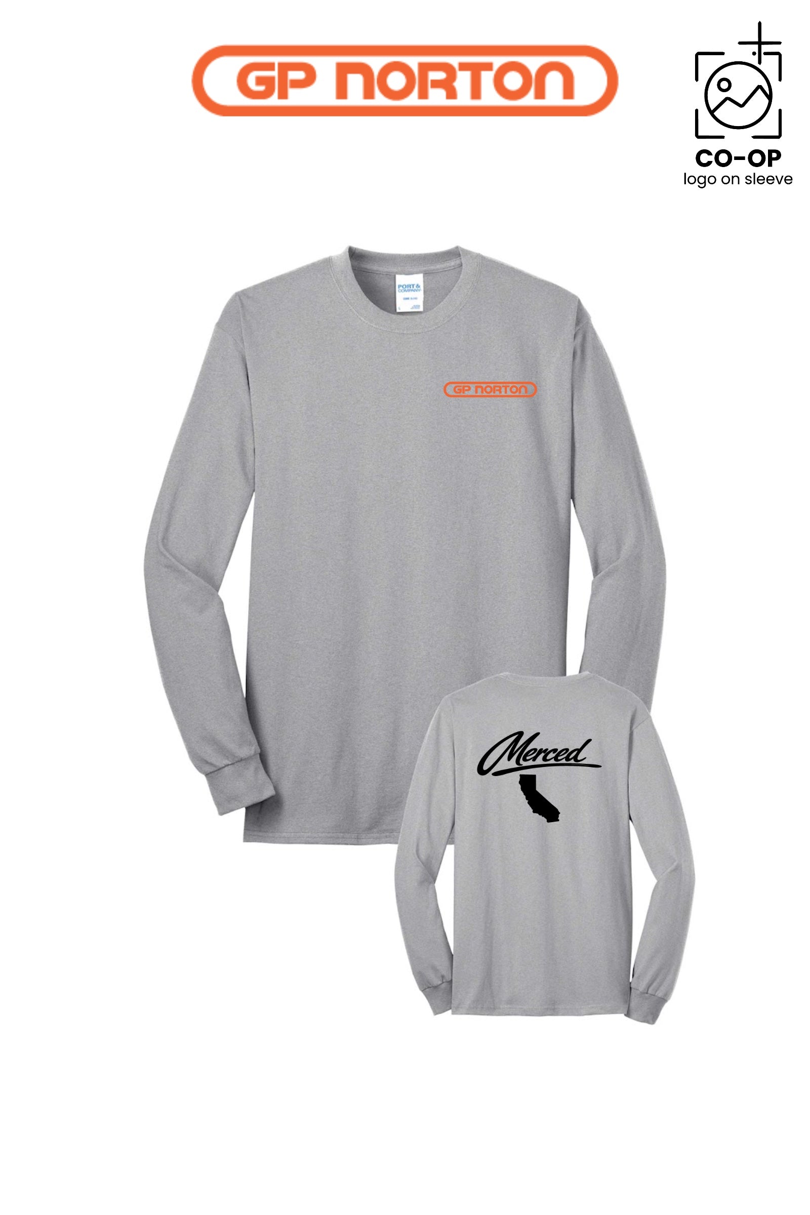 Port & Co™ Long Sleeve Core Blend Tee - G P NORTON - MERCED