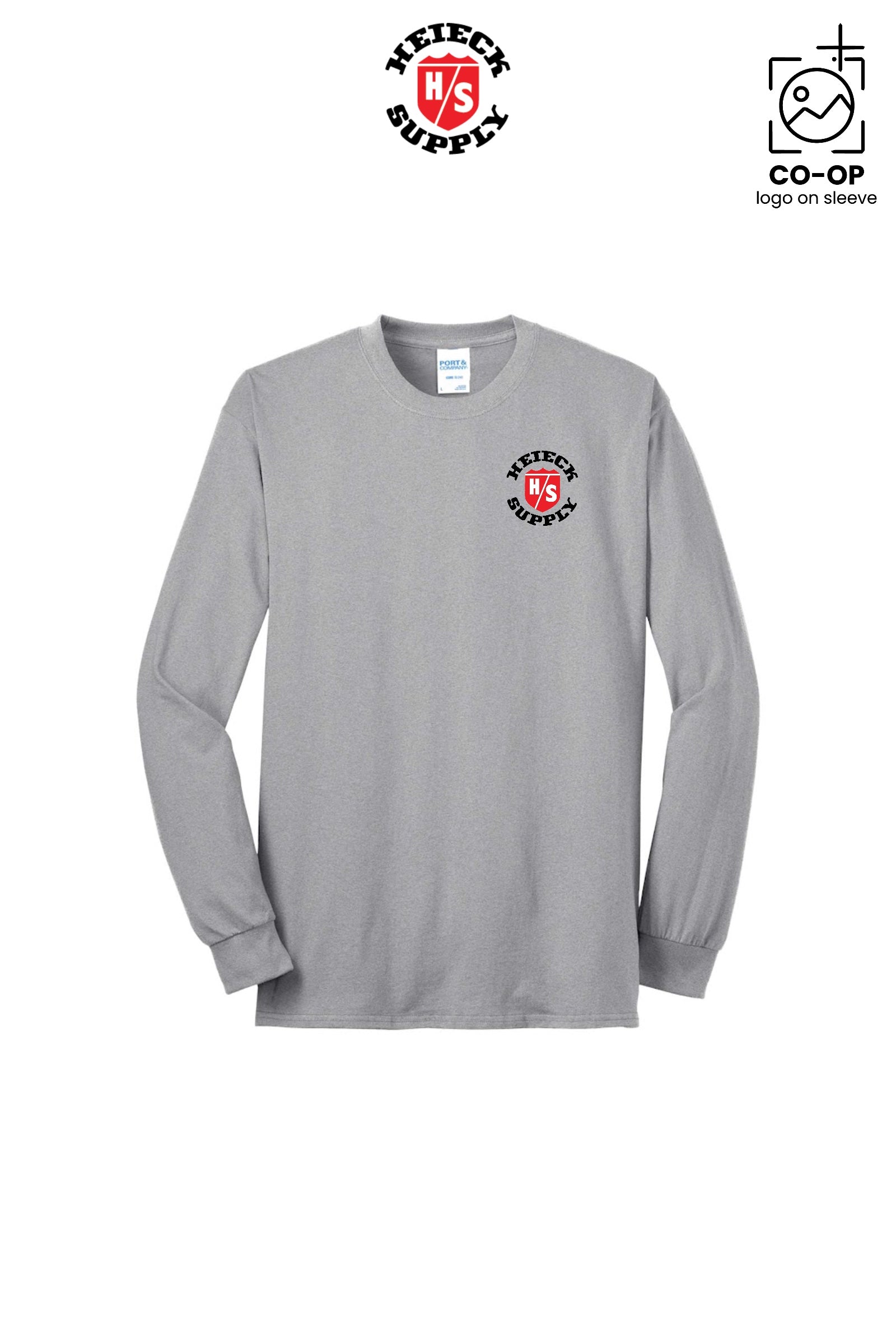 Port & Co™ Long Sleeve Core Blend Tee - HEIECK SUPPLY