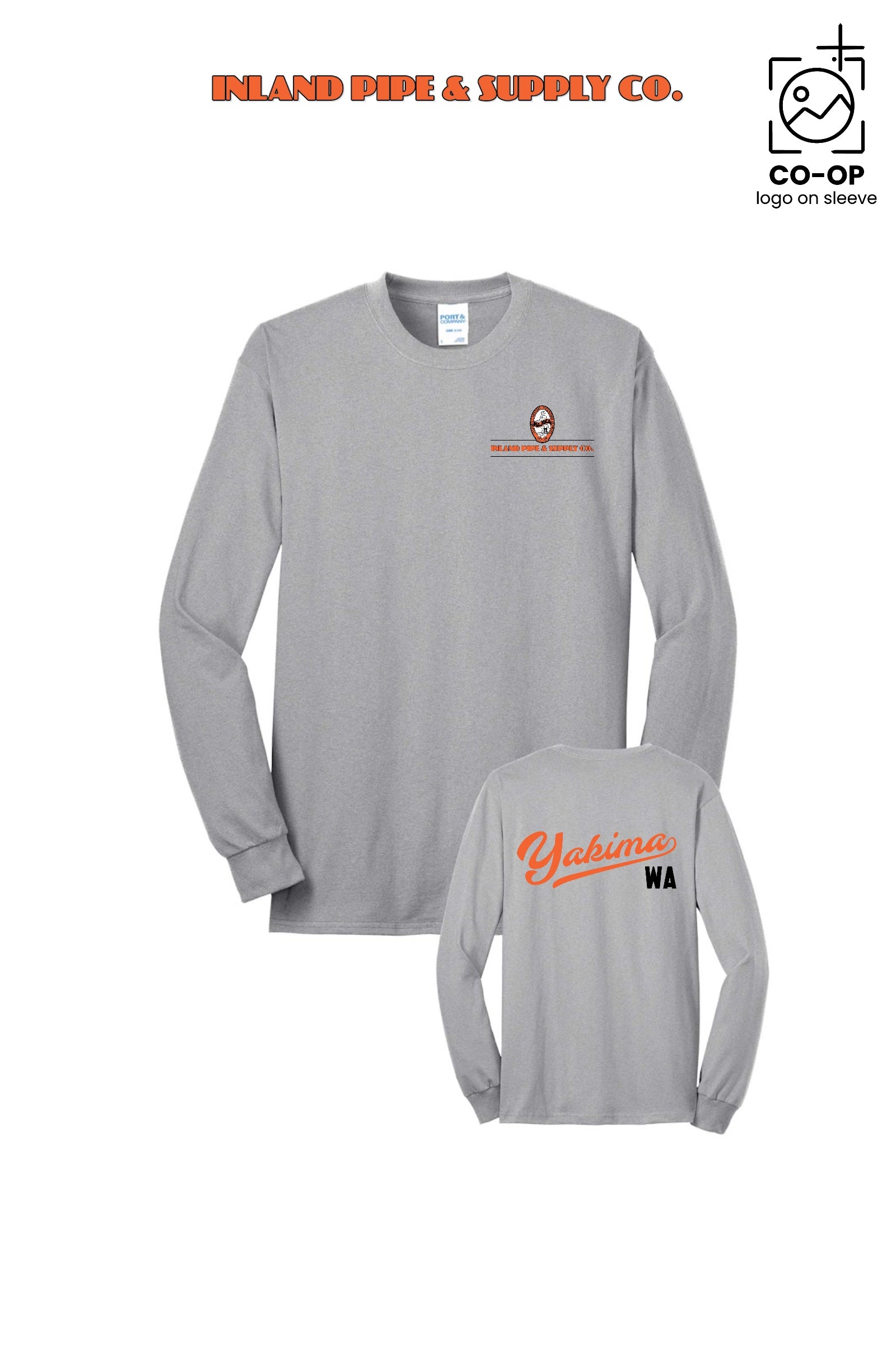 Port & Co™ Long Sleeve Core Blend Tee - INLAND PIPE AND SUPPLY - YAKIMA
