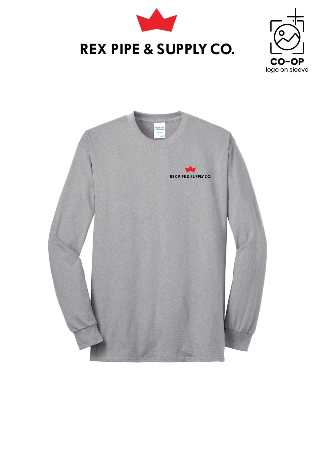 Port & Co™ Long Sleeve Core Blend Tee - REX PIPE AND SUPPLY