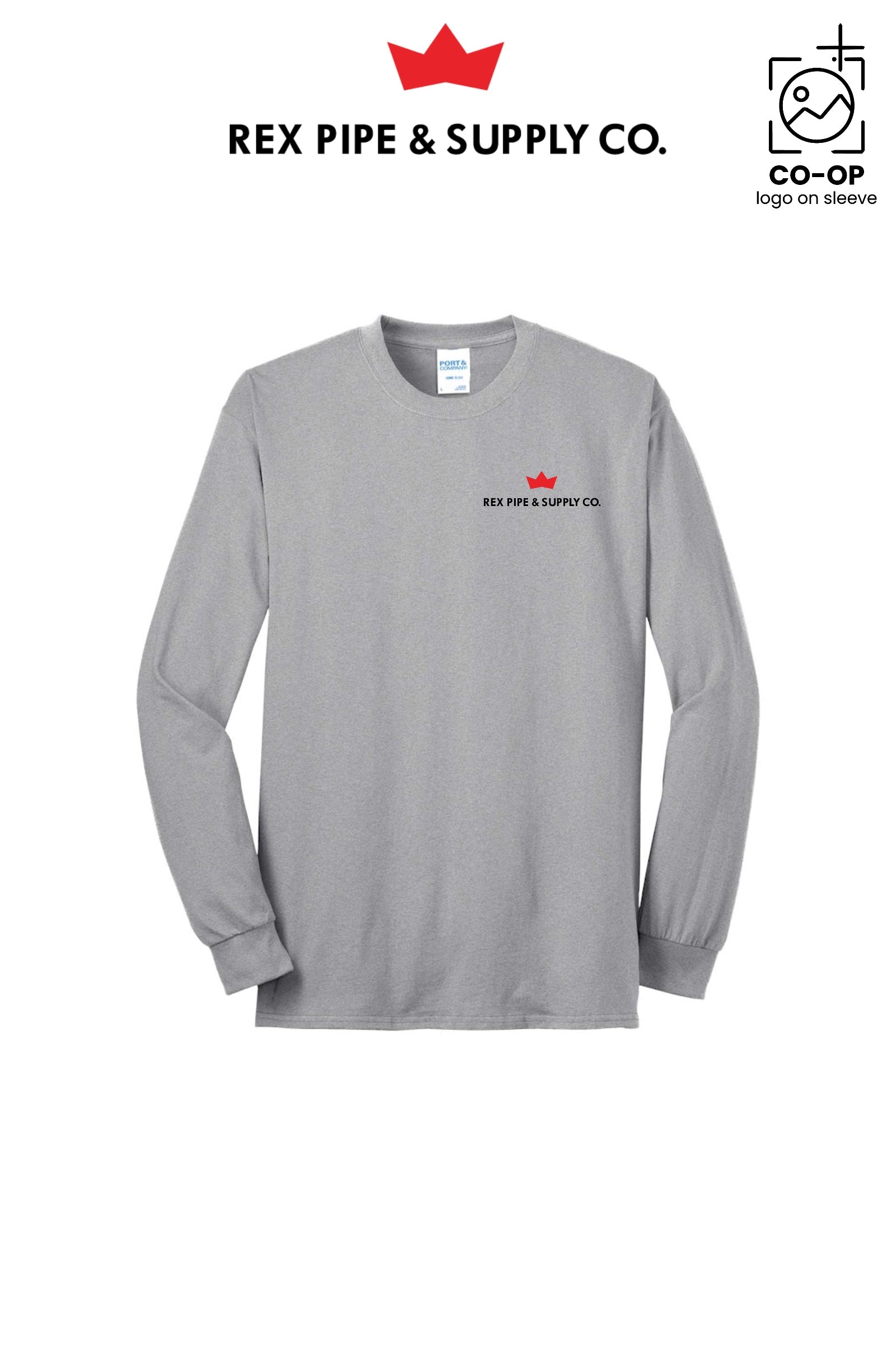 Port & Co™ Long Sleeve Core Blend Tee - REX PIPE AND SUPPLY