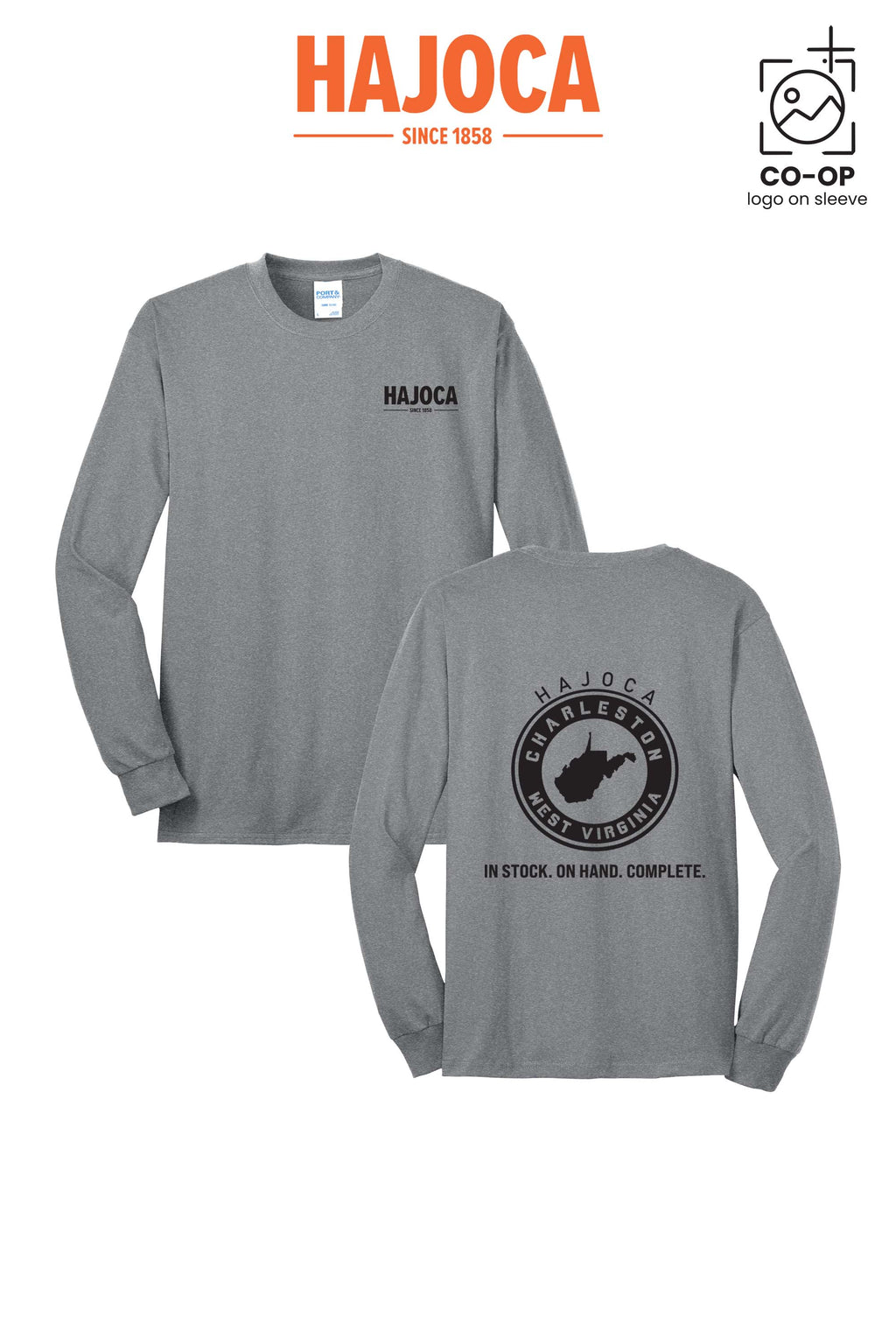 Port & Co™ Long Sleeve Core Blend Tee - HAJOCA - CHARLESTON