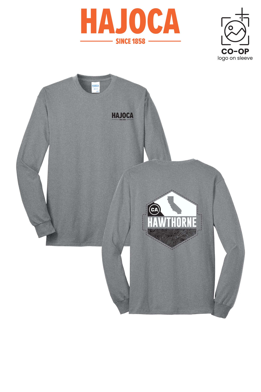 Port & Co™ Long Sleeve Core Blend Tee - HAJOCA - HAWTHORNE