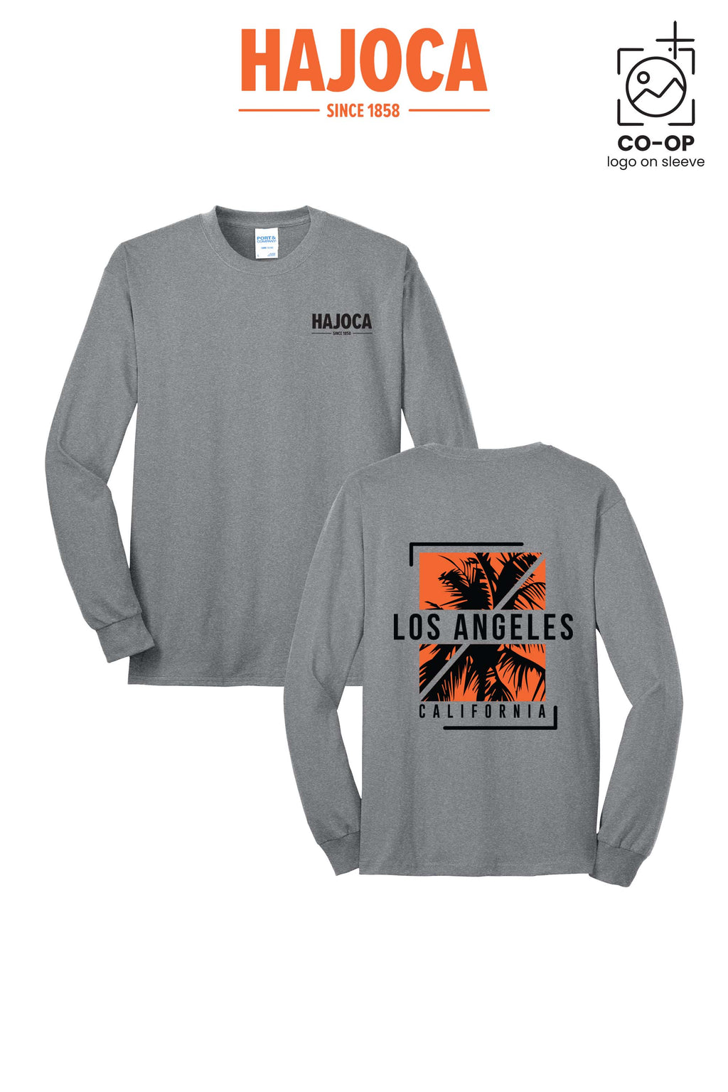 Port & Co™ Long Sleeve Core Blend Tee - HAJOCA - LOS ANGELES