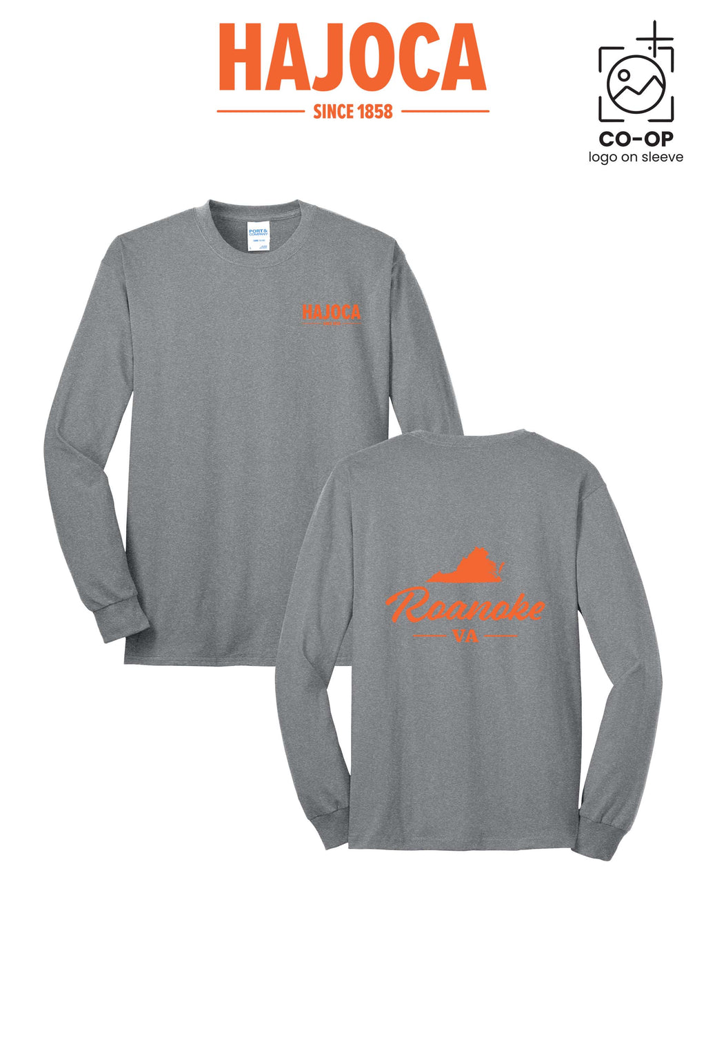Port & Co™ Long Sleeve Core Blend Tee - HAJOCA - ROANOKE
