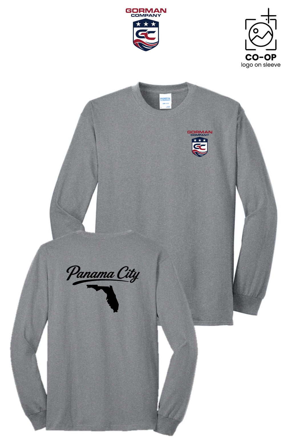 Port & Co™ Long Sleeve Core Blend Tee - GORMAN CO - PANAMA CITY