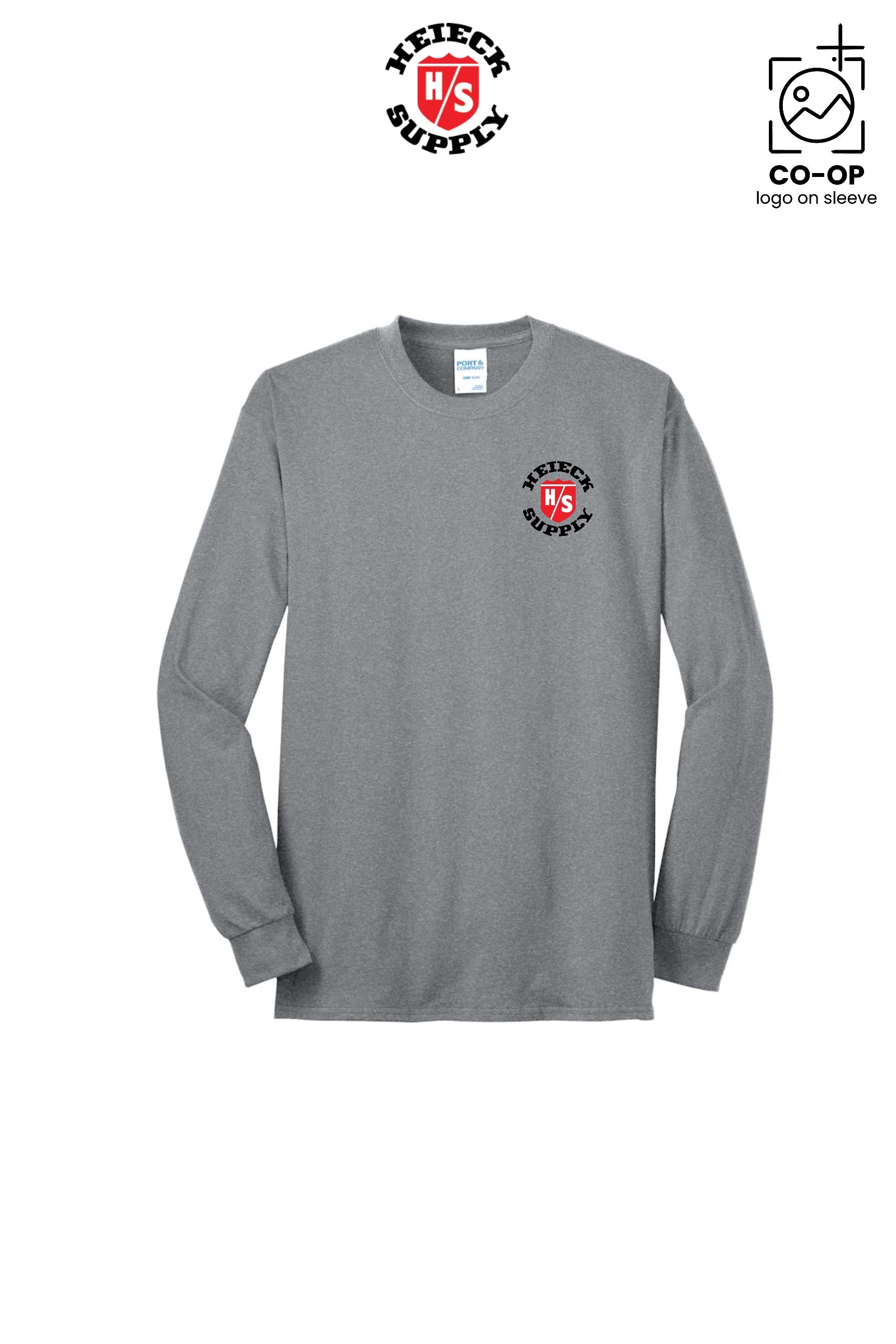Port & Co™ Long Sleeve Core Blend Tee - HEIECK SUPPLY