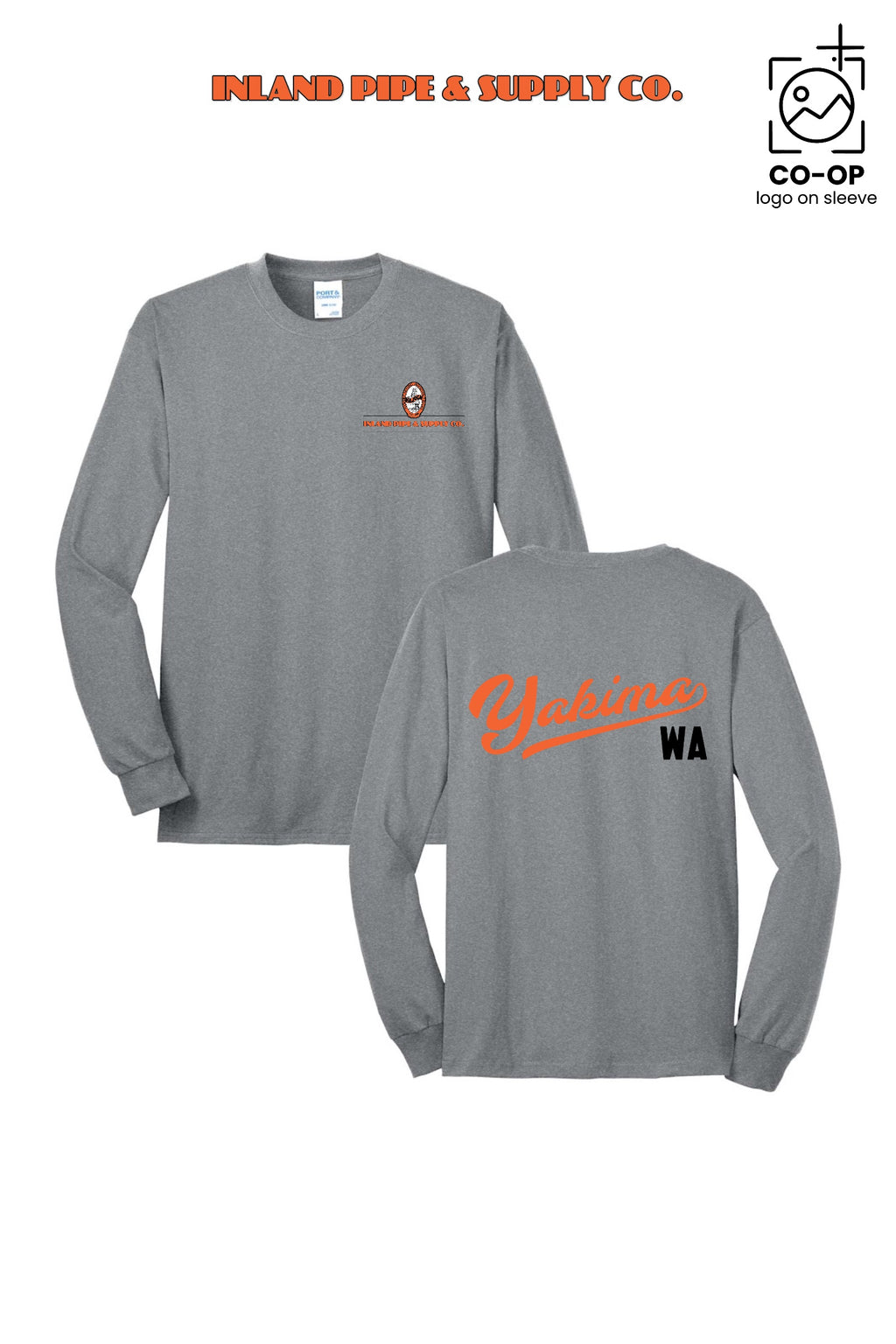 Port & Co™ Long Sleeve Core Blend Tee - INLAND PIPE AND SUPPLY - YAKIMA