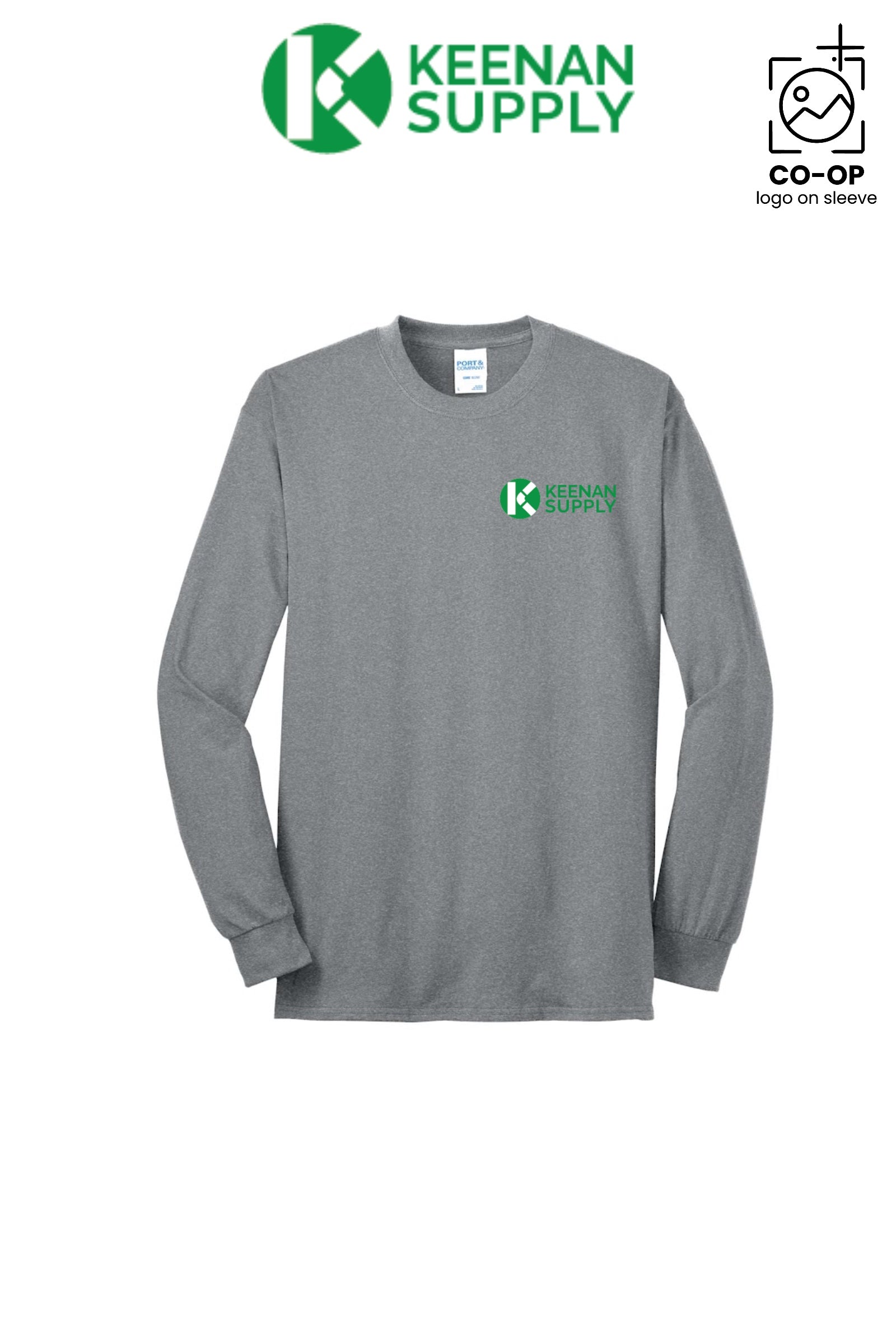 Port & Co™ Long Sleeve Core Blend Tee - KEENAN SUPPLY