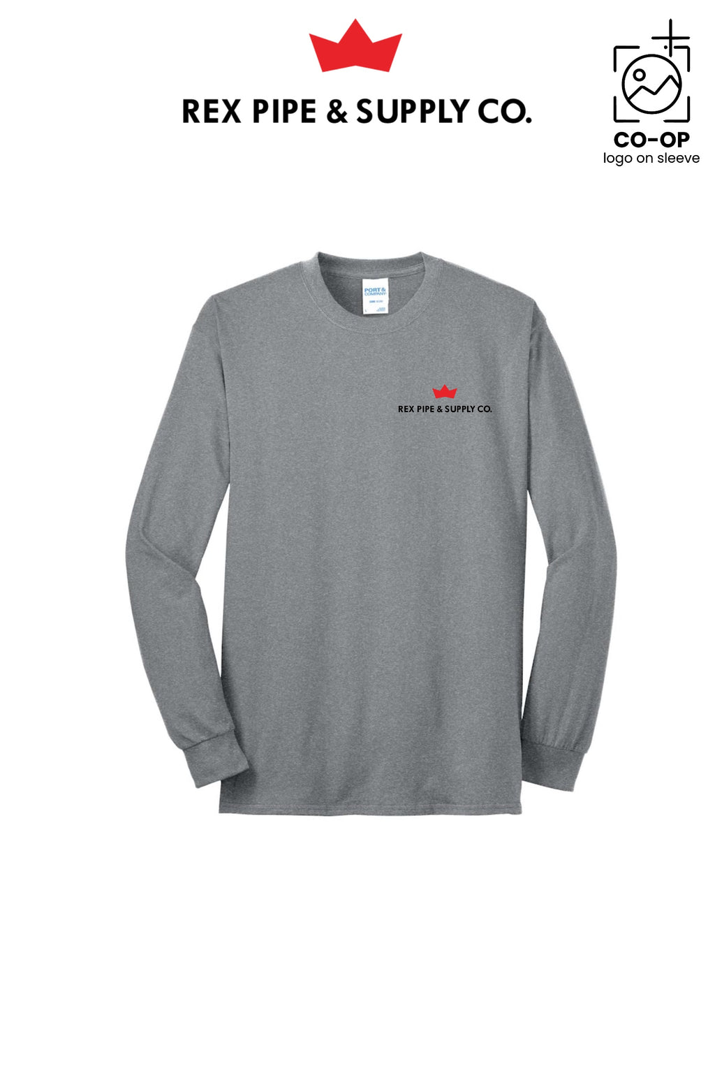 Port & Co™ Long Sleeve Core Blend Tee - REX PIPE AND SUPPLY