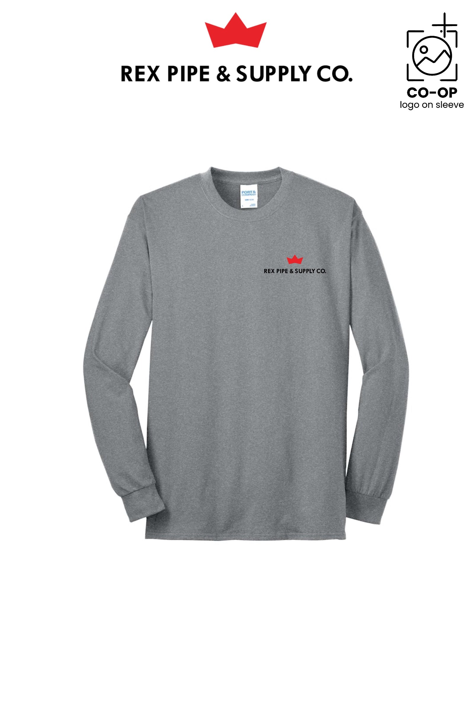 Port & Co™ Long Sleeve Core Blend Tee - REX PIPE AND SUPPLY