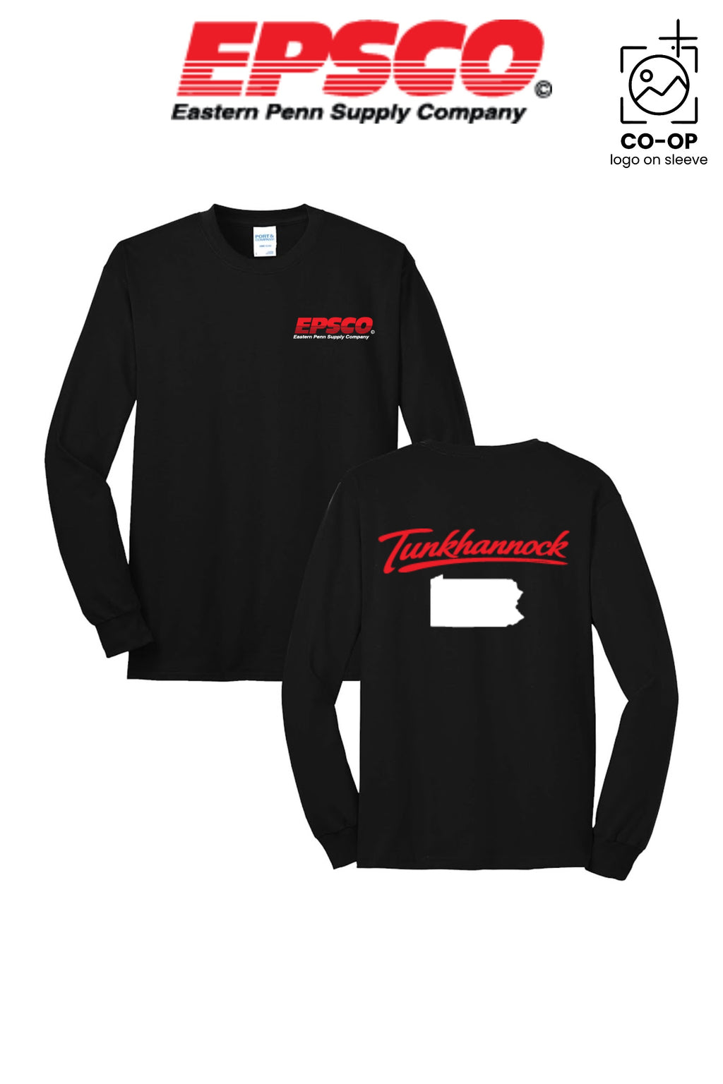 Port & Co™ Long Sleeve Core Blend Tee - EPSCO - TUNKHANNOCK
