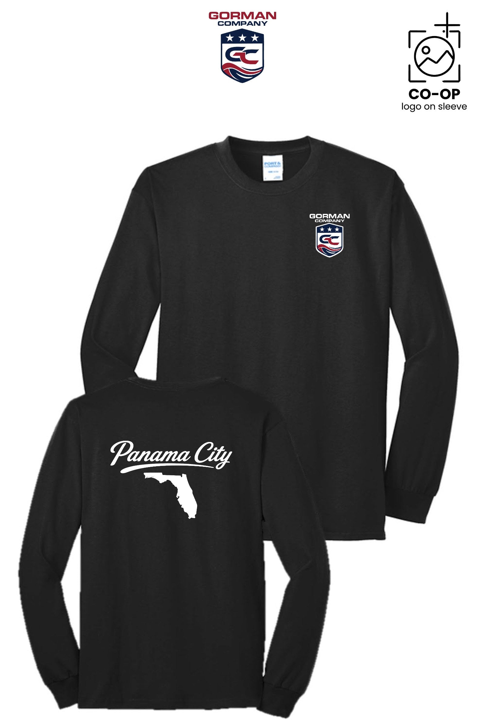 Port & Co™ Long Sleeve Core Blend Tee - GORMAN CO - PANAMA CITY