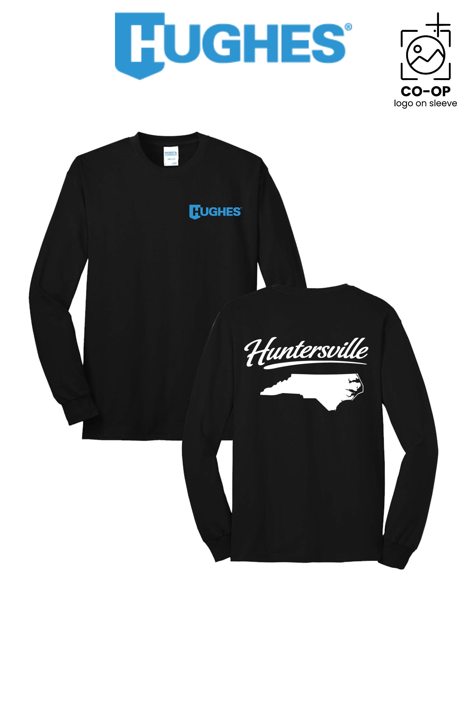 Port & Co™ Long Sleeve Core Blend Tee - HUGHES SUPPLY - HUNTERSVILLE