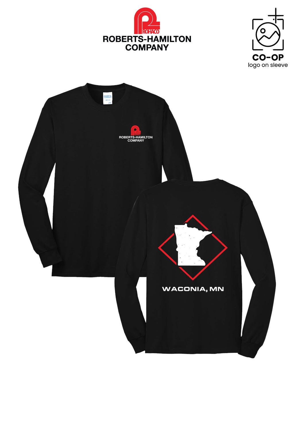 Port & Co™ Long Sleeve Core Blend Tee - ROBERTS-HAMILTON - WACONIA