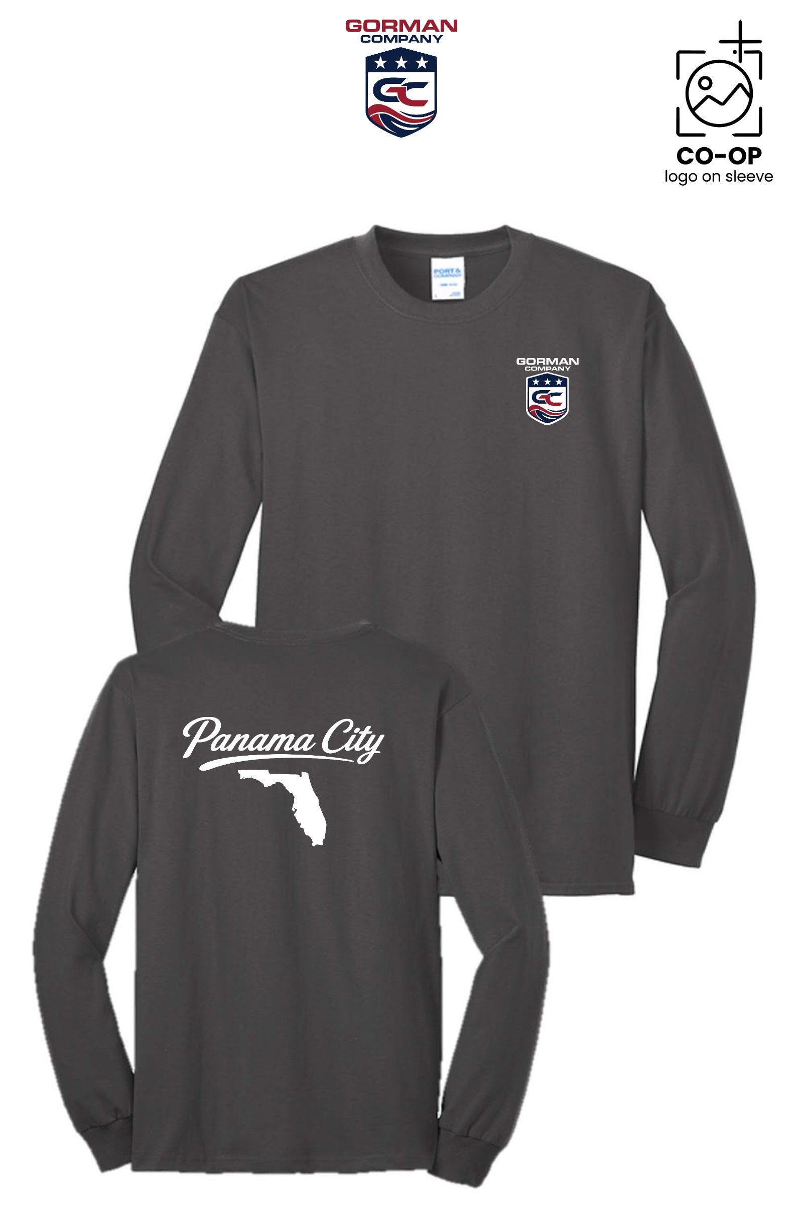 Port & Co™ Long Sleeve Core Blend Tee - GORMAN CO - PANAMA CITY