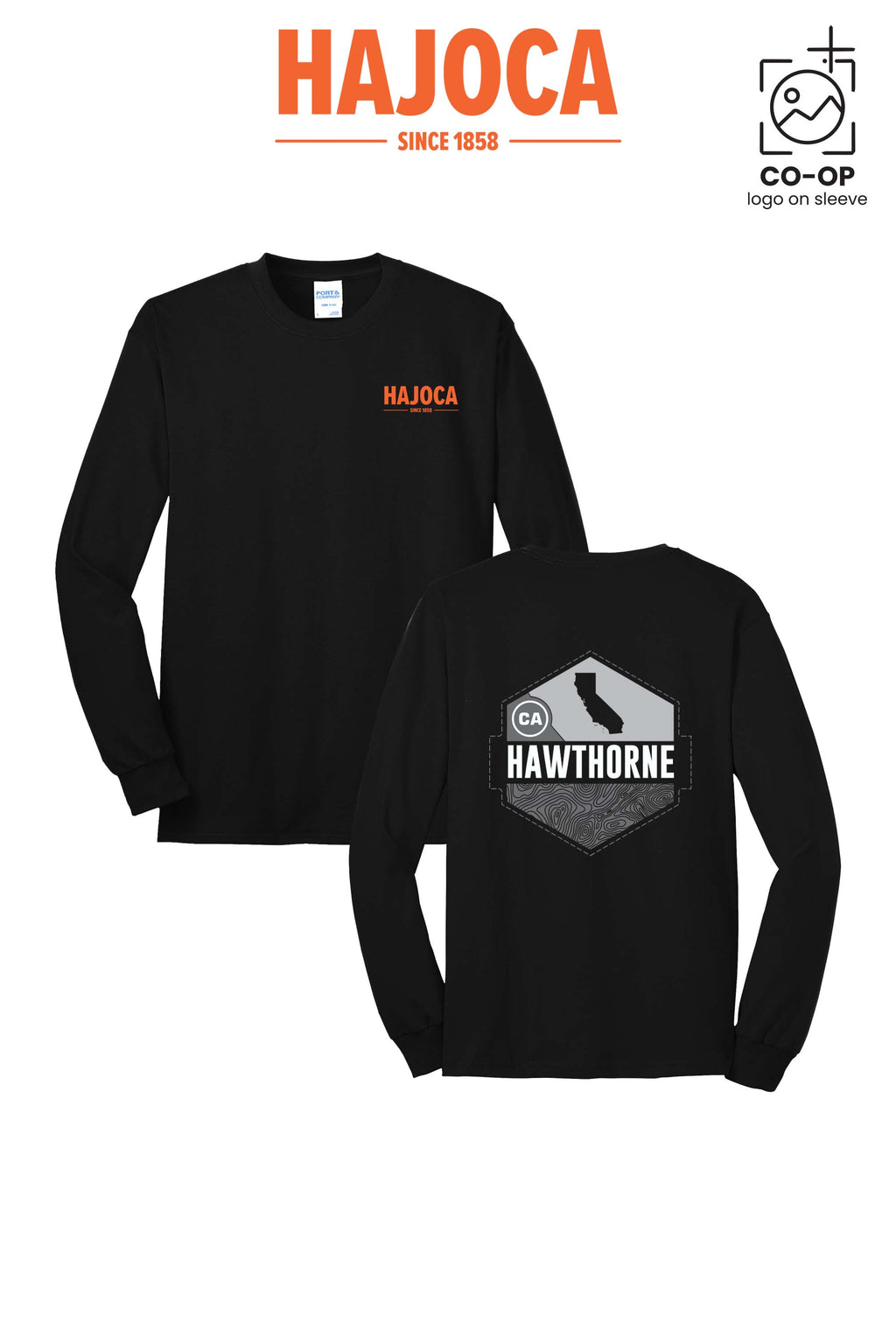Port & Co™ Long Sleeve Core Blend Tee - HAJOCA - HAWTHORNE