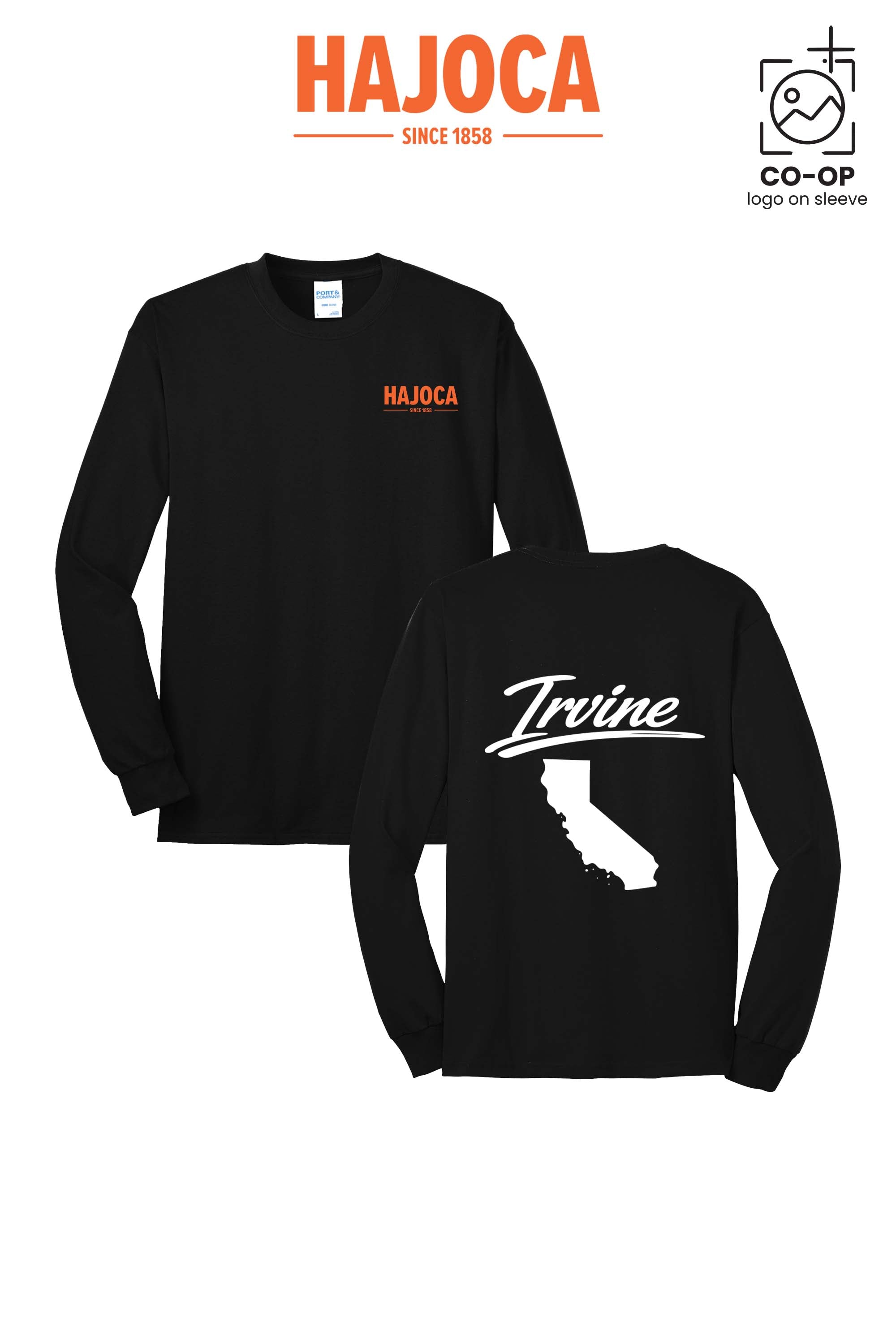 Port & Co™ Long Sleeve Core Blend Tee - HAJOCA - IRVINE