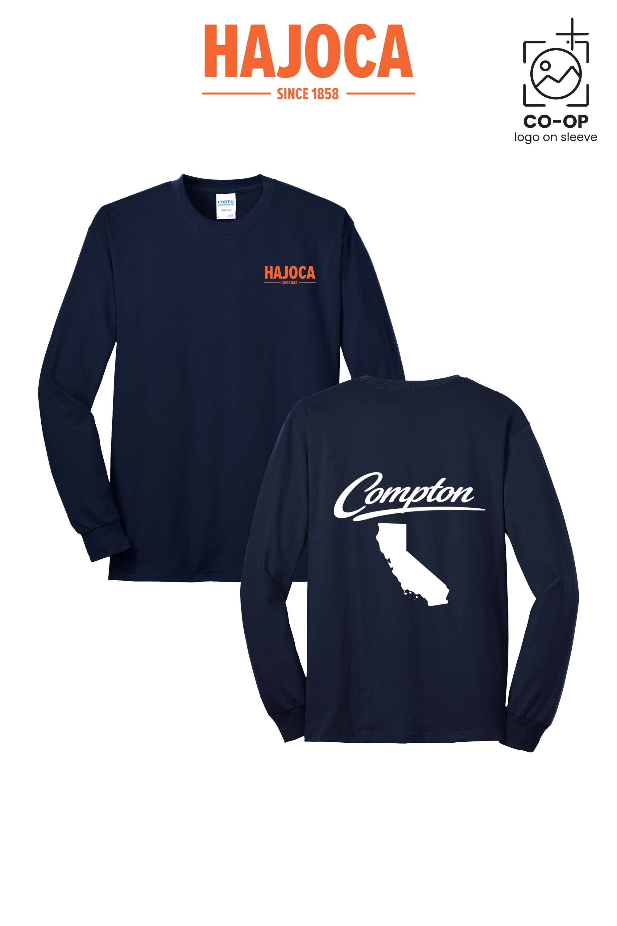 Port & Co™ Long Sleeve Core Blend Tee - HAJOCA - COMPTON