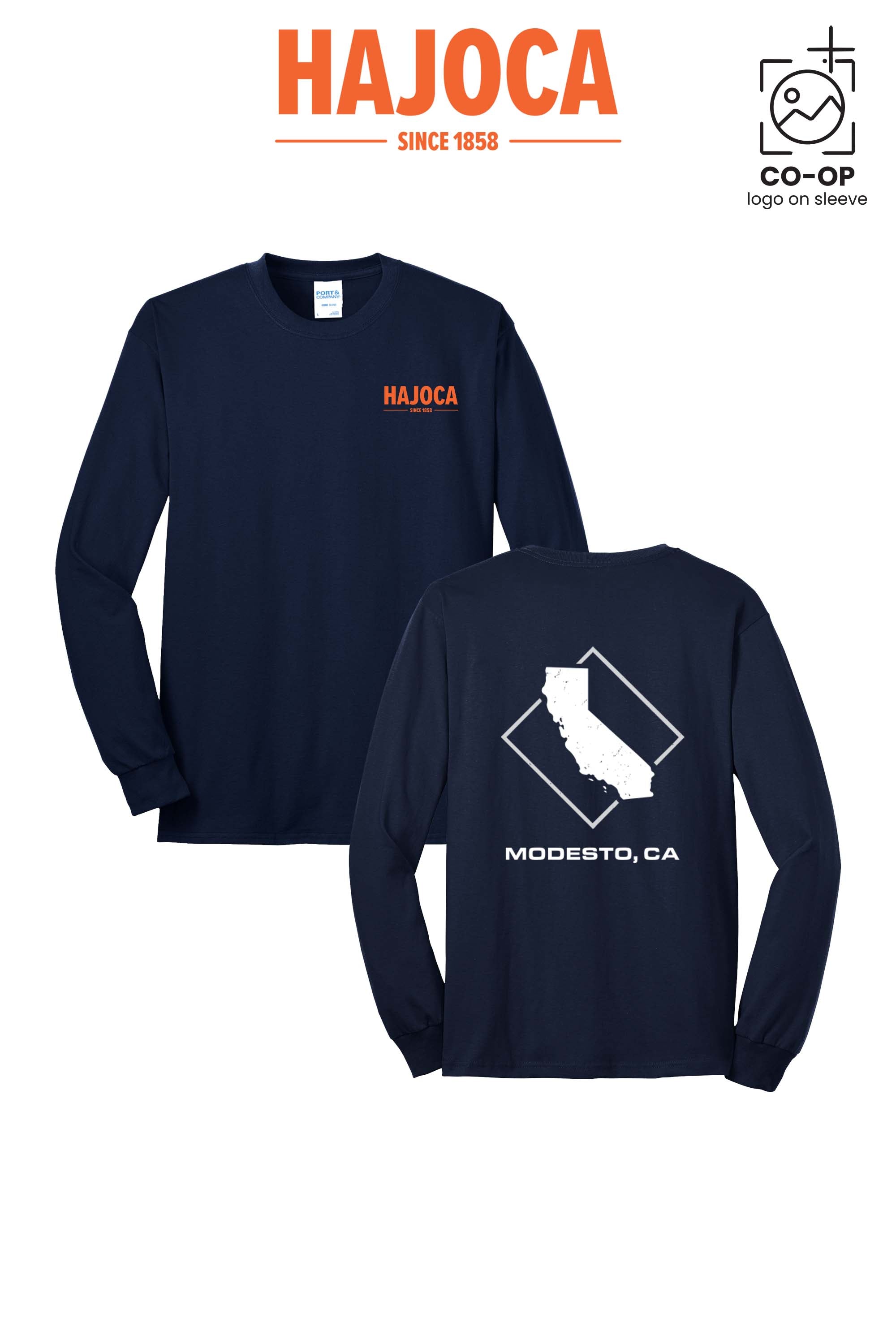 Port & Co™ Long Sleeve Core Blend Tee - HAJOCA - MODESTO
