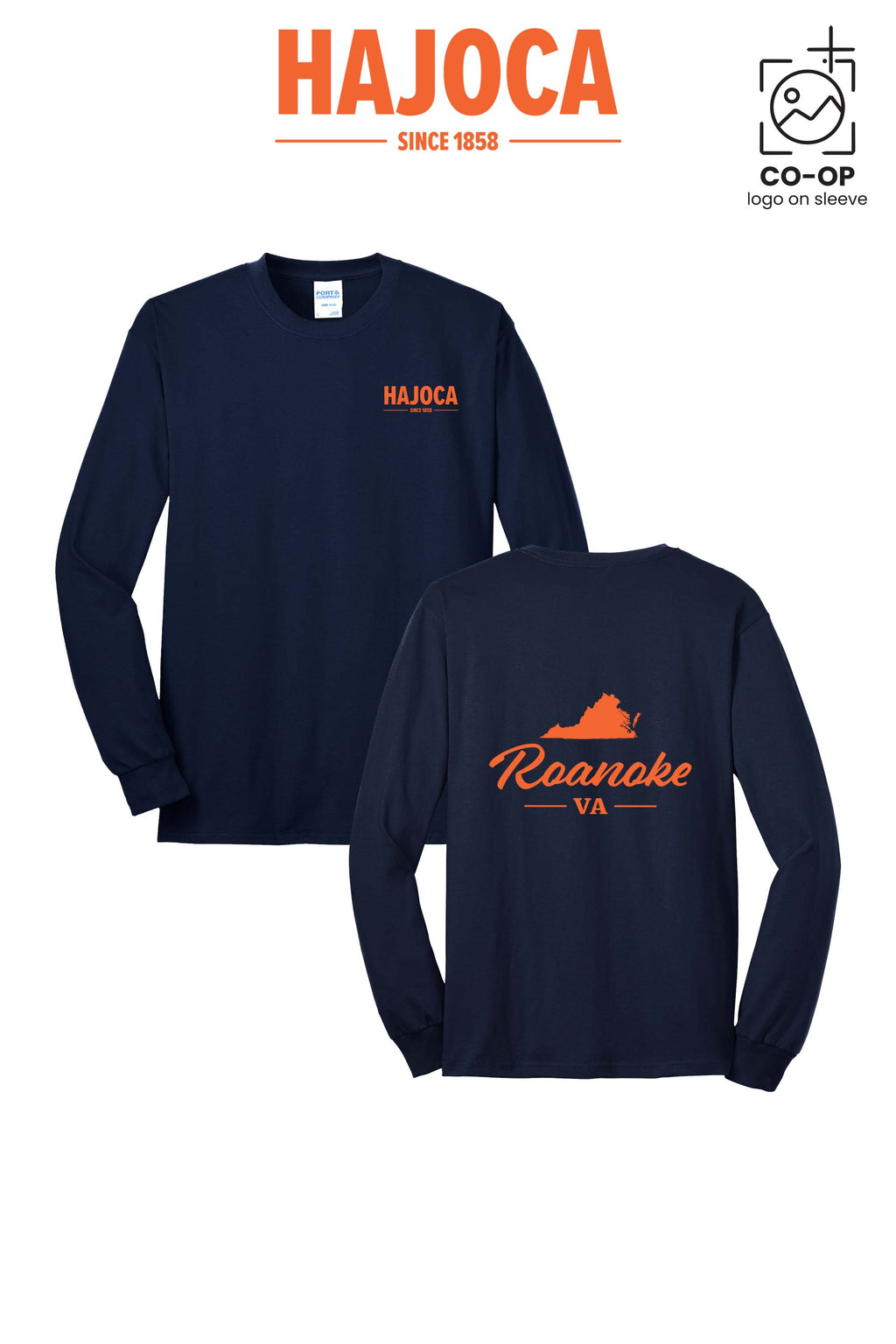 Port & Co™ Long Sleeve Core Blend Tee - HAJOCA - ROANOKE