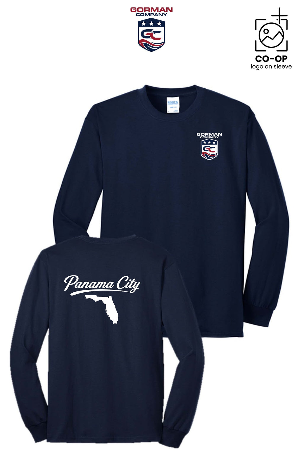 Port & Co™ Long Sleeve Core Blend Tee - GORMAN CO - PANAMA CITY
