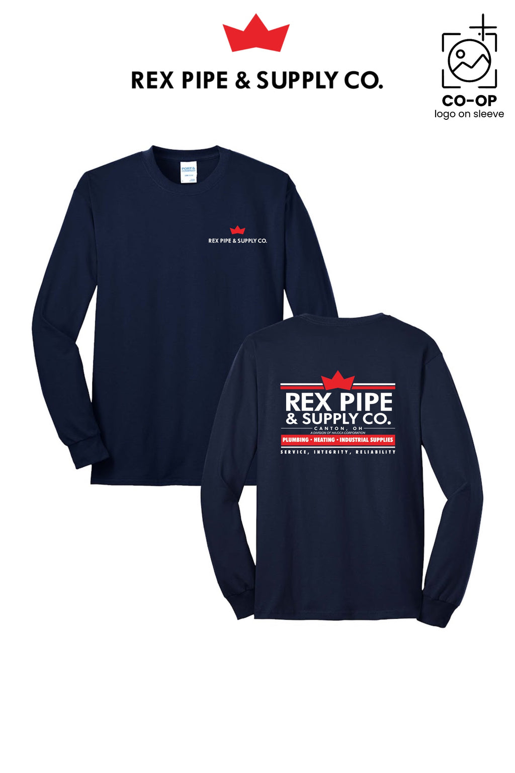 Port & Co™ Long Sleeve Core Blend Tee - REX PIPE AND SUPPLY - CANTON
