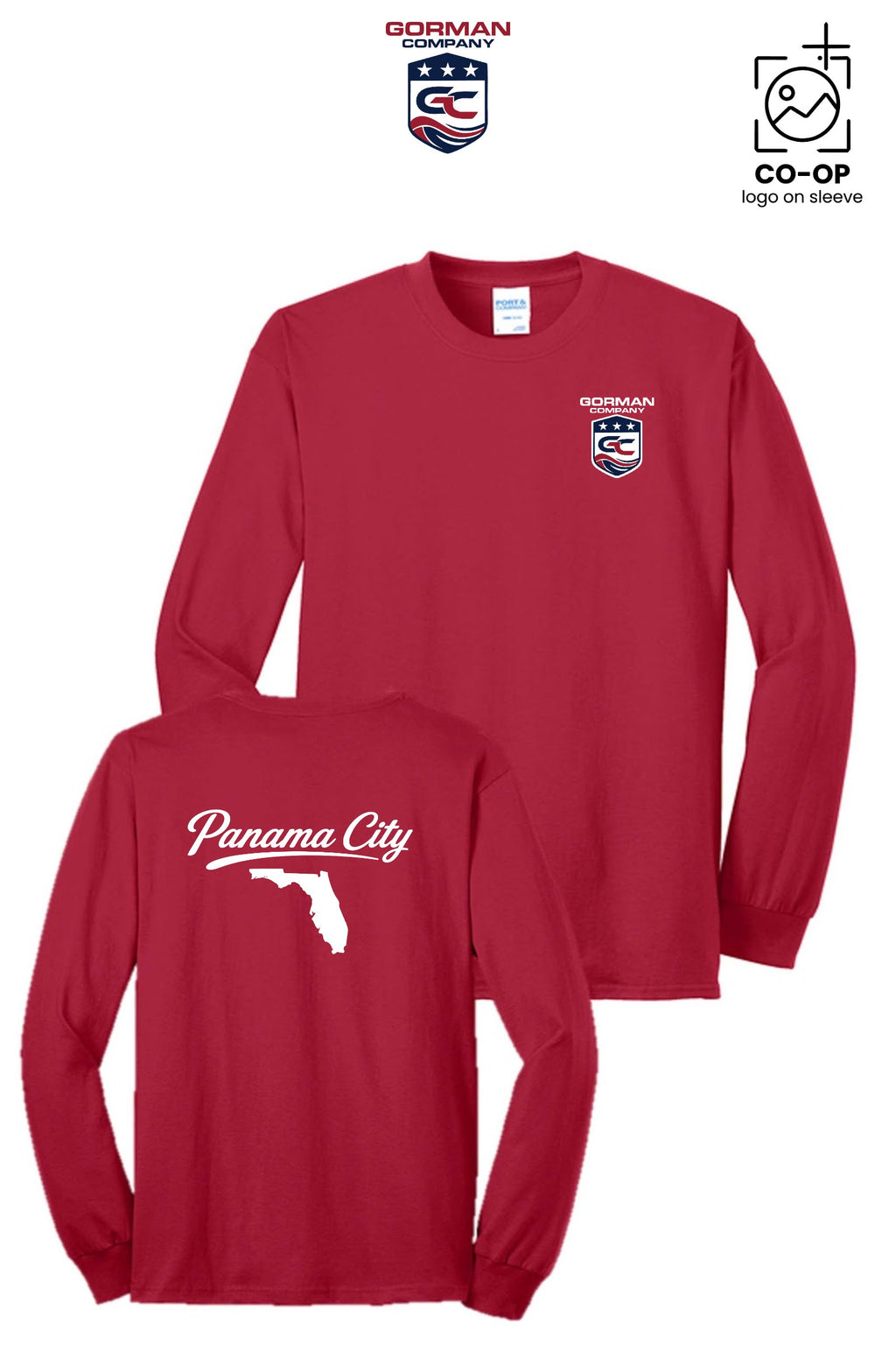 Port & Co™ Long Sleeve Core Blend Tee - GORMAN CO - PANAMA CITY