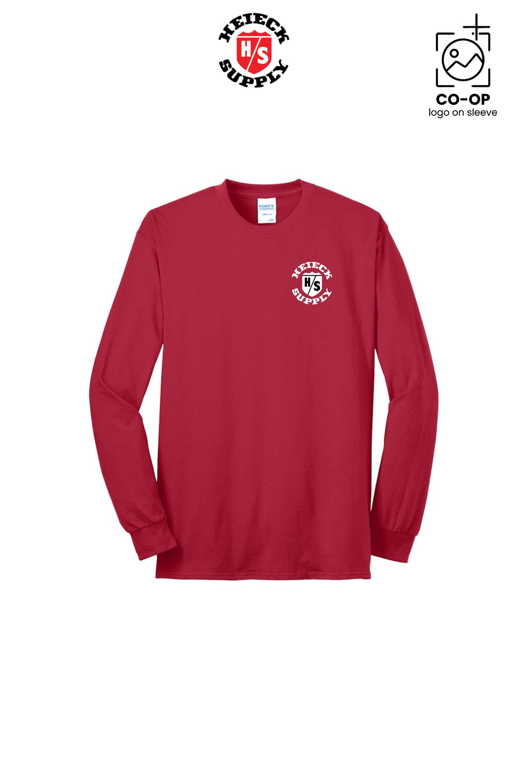 Port & Co™ Long Sleeve Core Blend Tee - HEIECK SUPPLY
