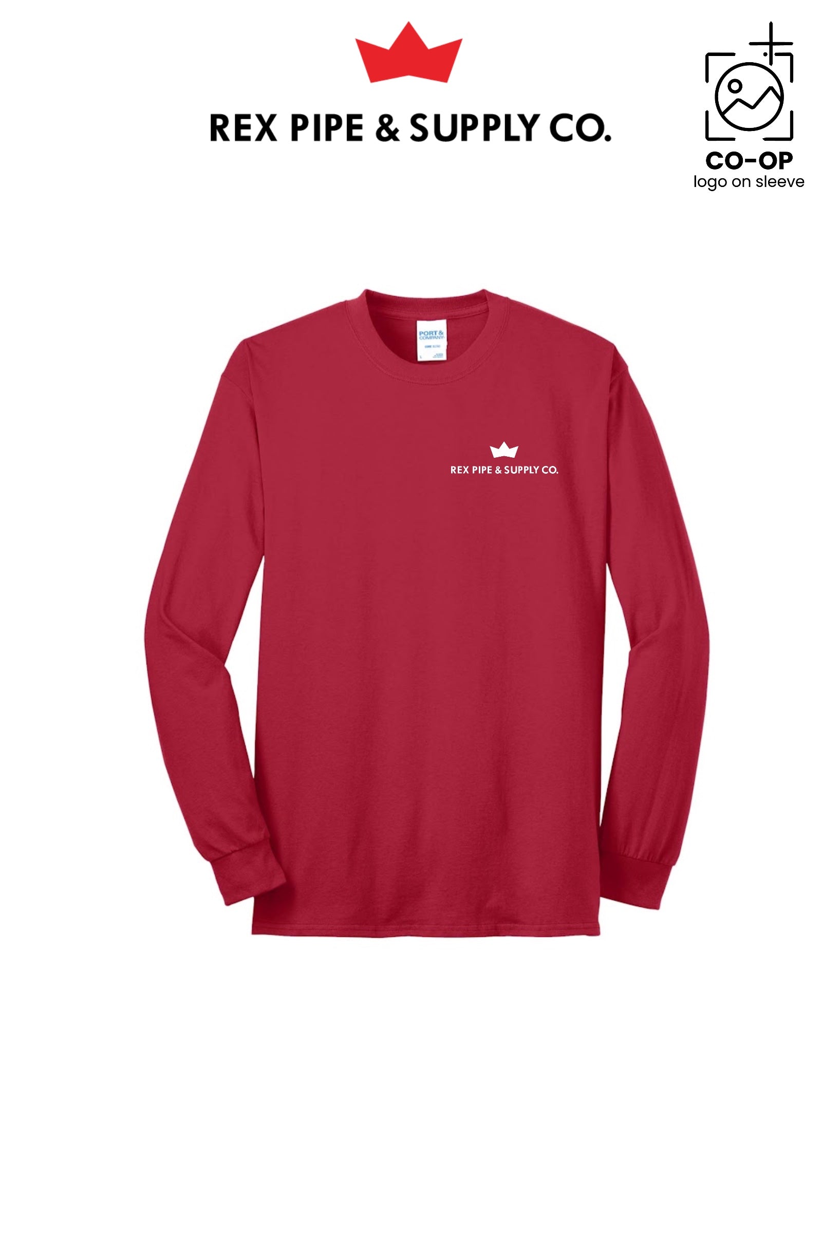 Port & Co™ Long Sleeve Core Blend Tee - REX PIPE AND SUPPLY