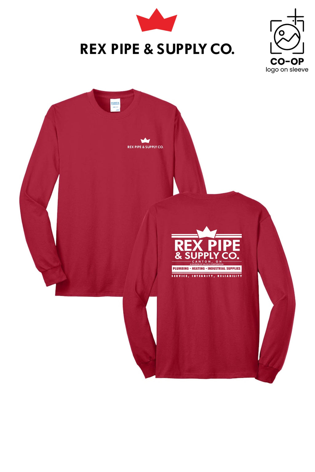 Port & Co™ Long Sleeve Core Blend Tee - REX PIPE AND SUPPLY - CANTON