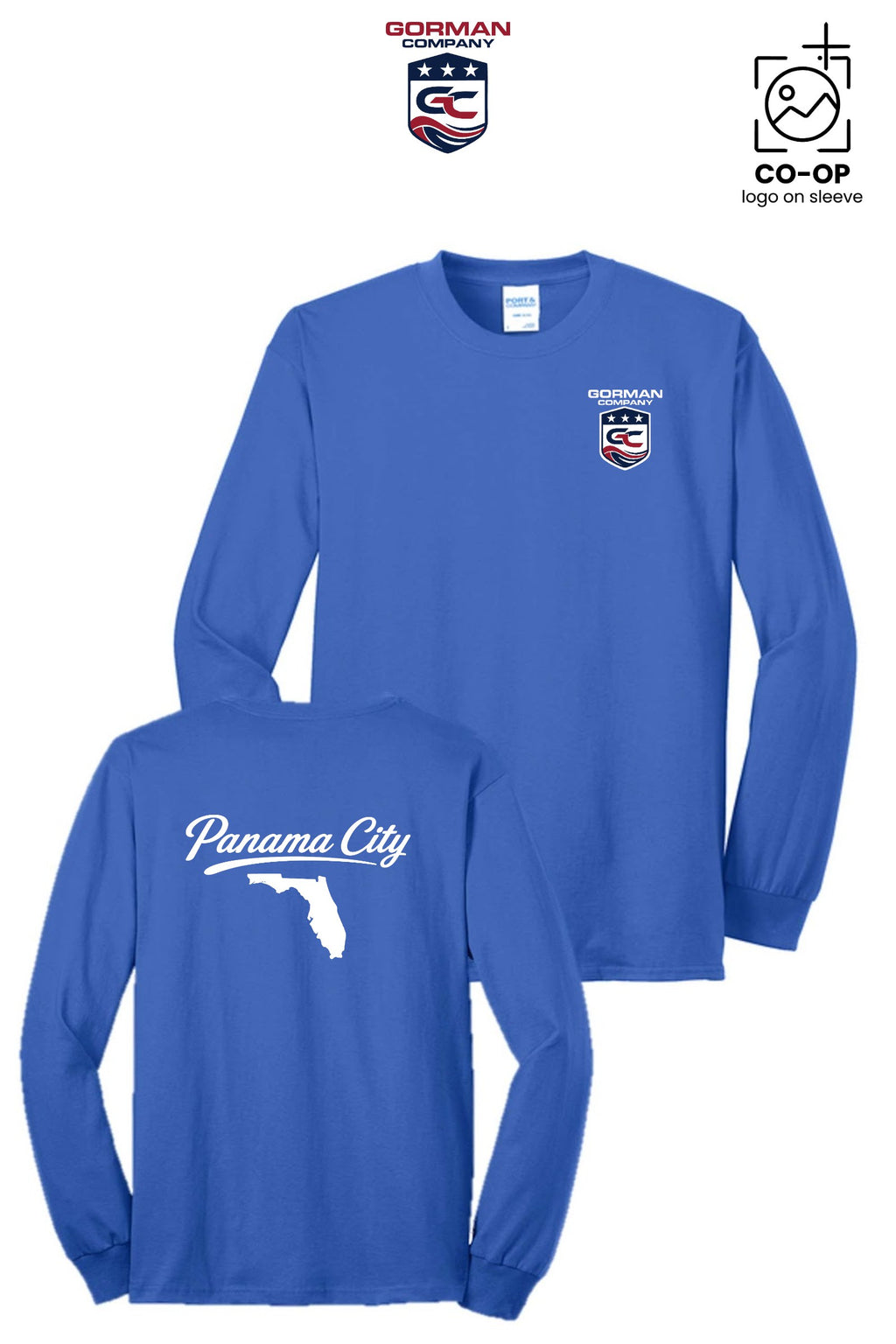 Port & Co™ Long Sleeve Core Blend Tee - GORMAN CO - PANAMA CITY