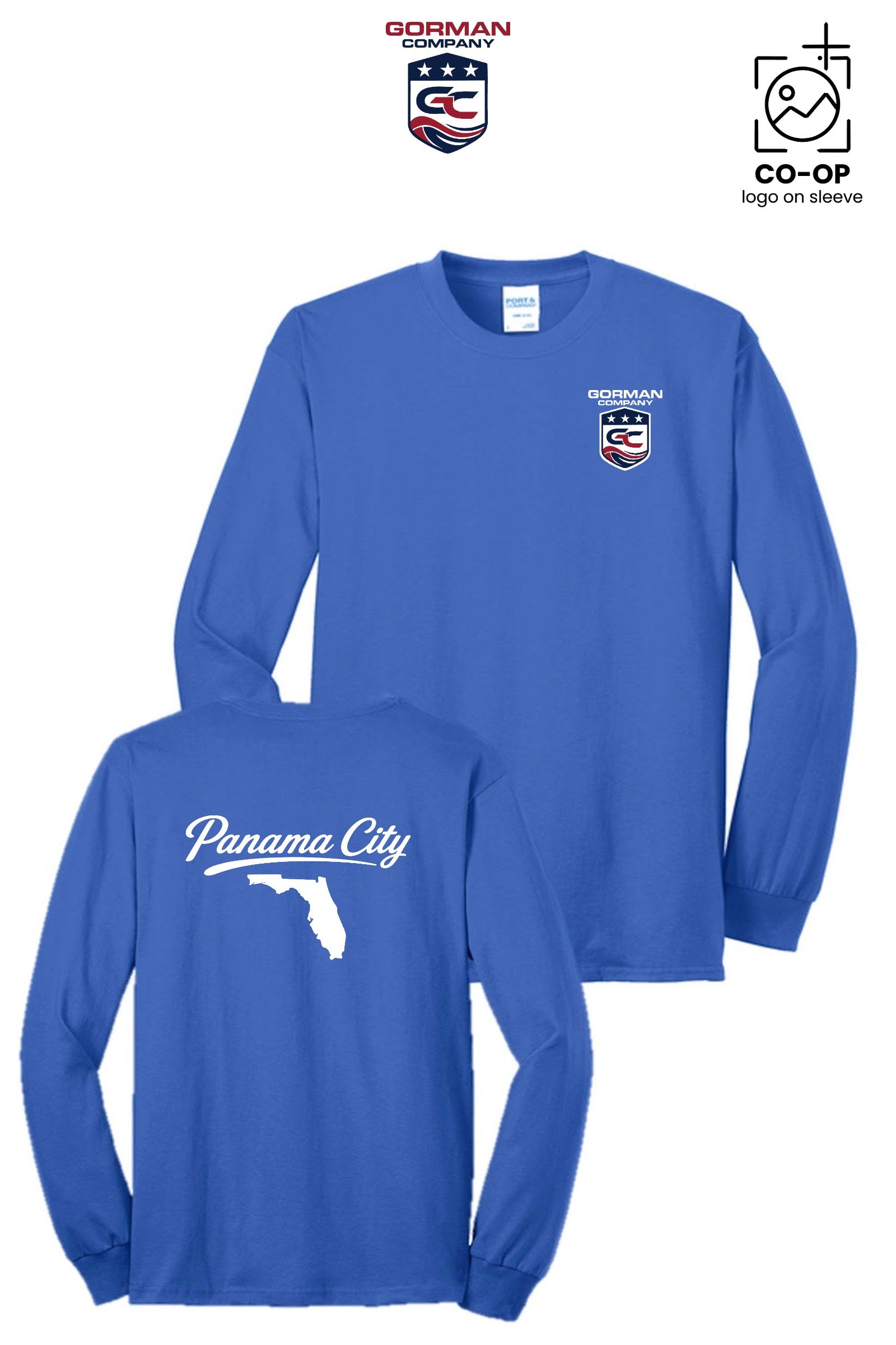 Port & Co™ Long Sleeve Core Blend Tee - GORMAN CO - PANAMA CITY