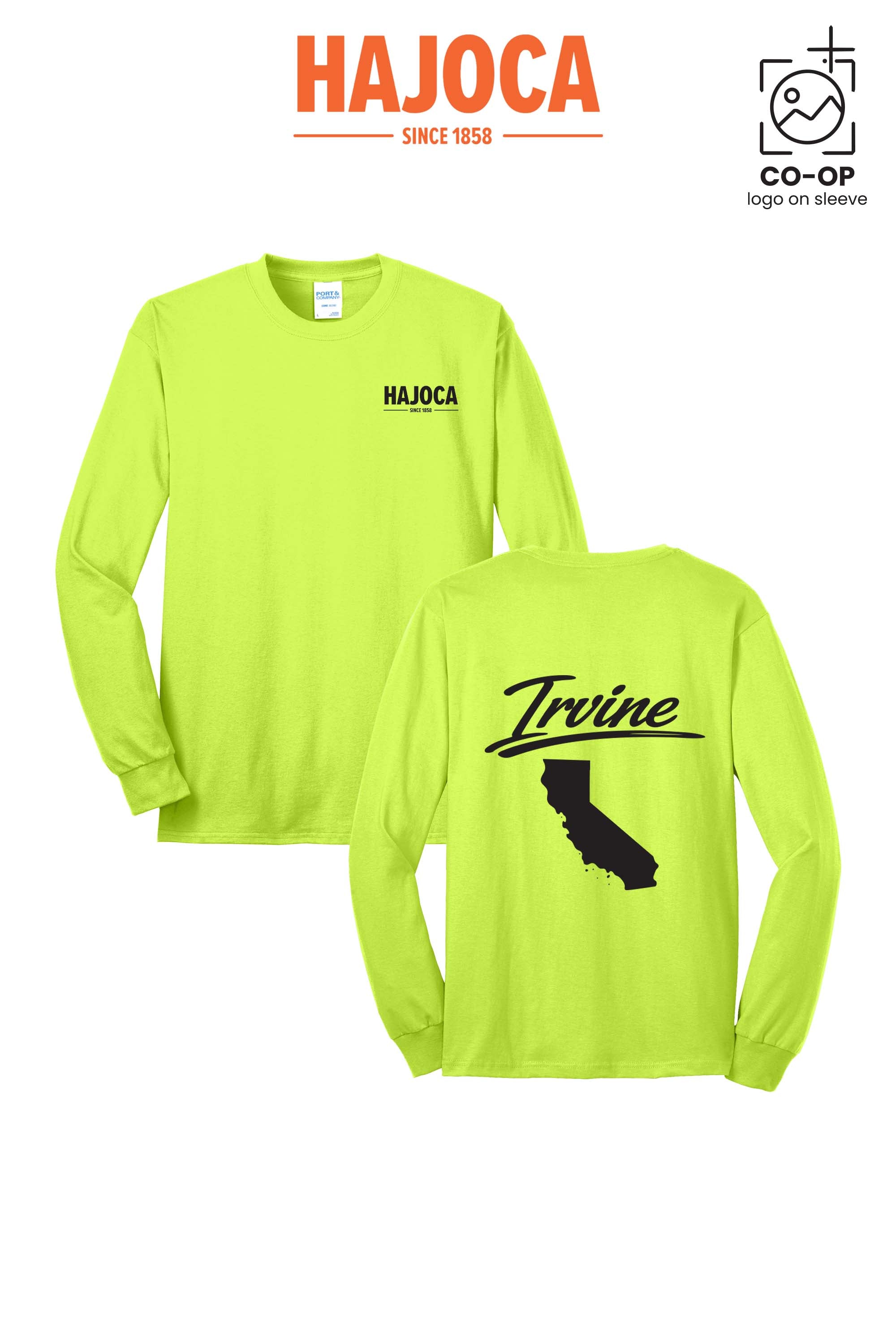 Port & Co™ Long Sleeve Core Blend Tee - HAJOCA - IRVINE