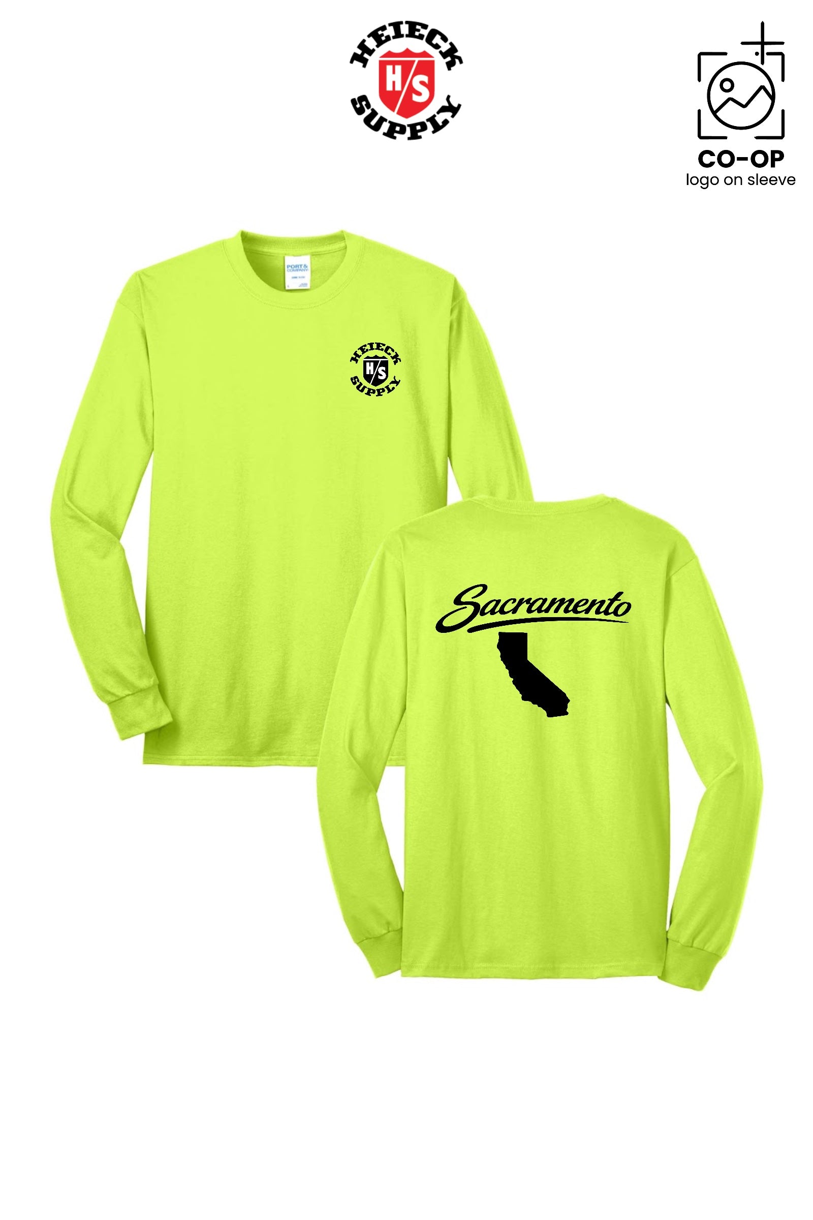 Port & Co™ Long Sleeve Core Blend Tee - HEIECK SUPPLY - SACRAMENTO