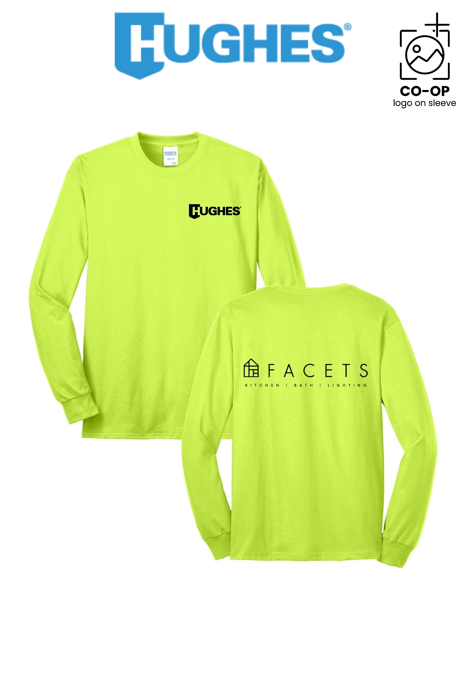 Port & Co™ Long Sleeve Core Blend Tee - HUGHES SUPPLY - HUNTERSVILLE