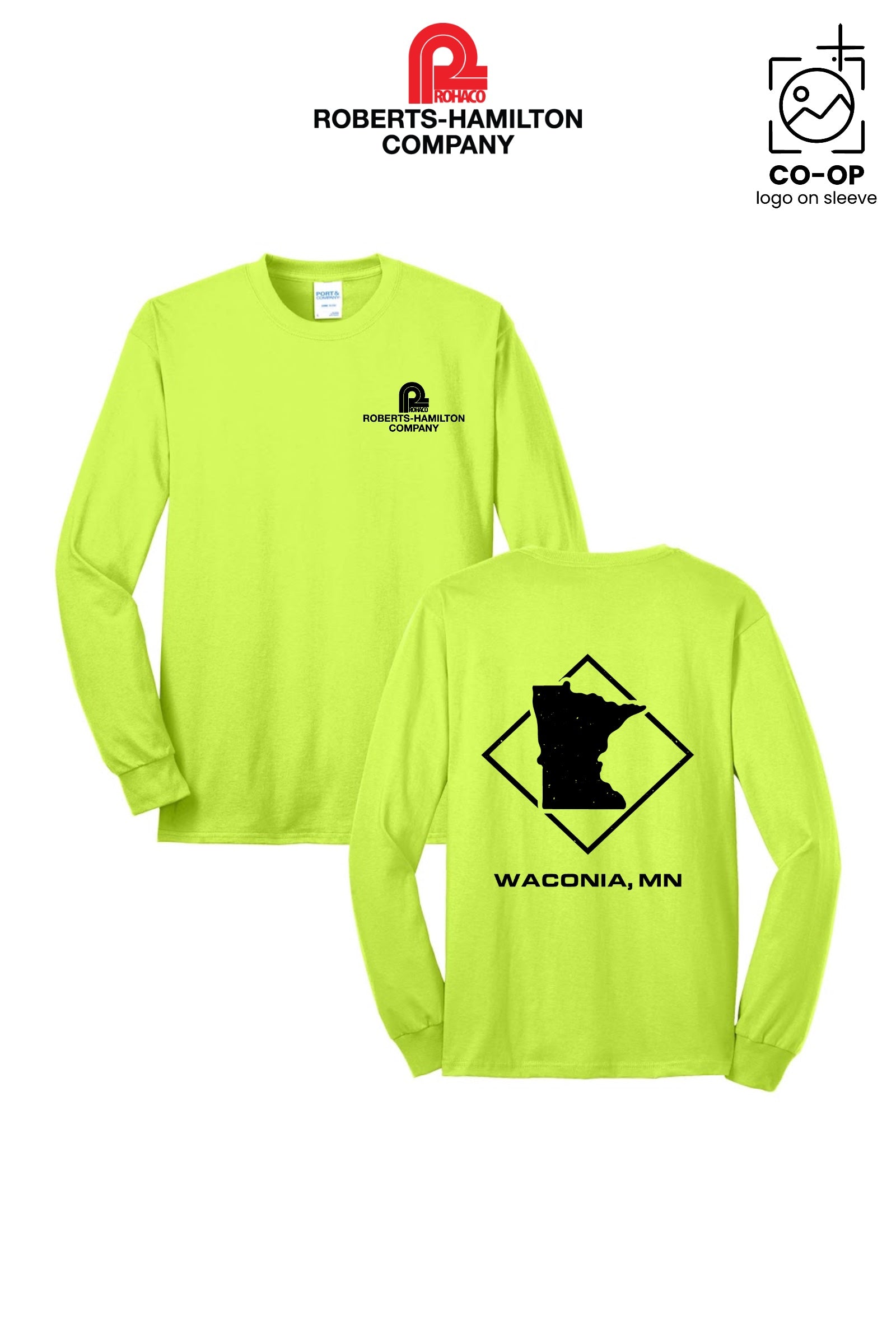 Port & Co™ Long Sleeve Core Blend Tee - ROBERTS-HAMILTON - WACONIA